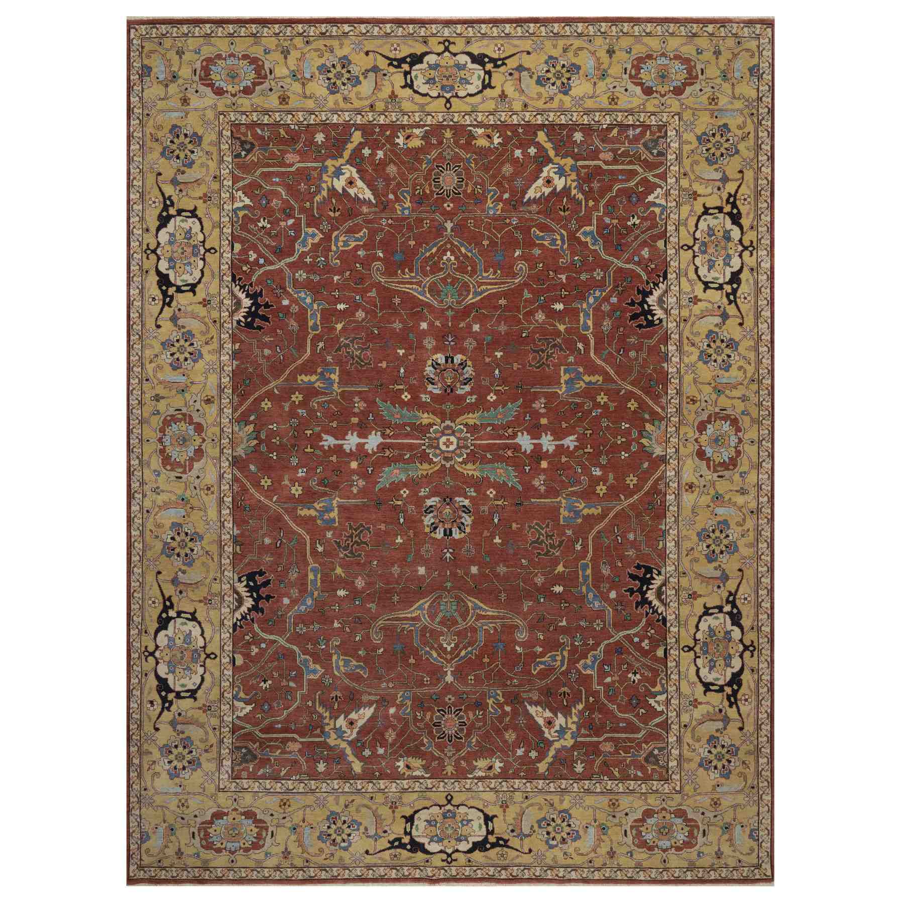 Heriz-Hand-Knotted-Rug-464055