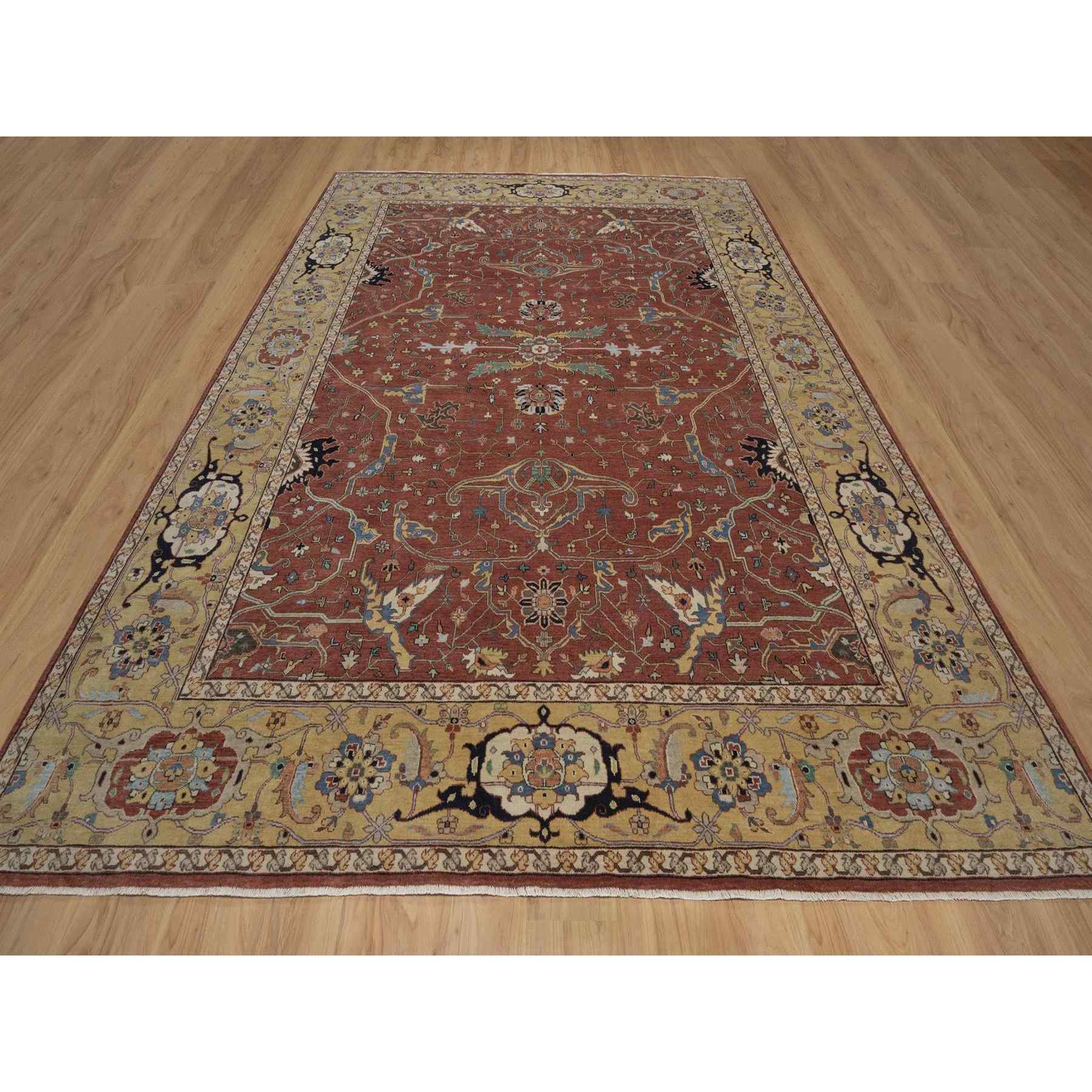 Heriz-Hand-Knotted-Rug-464055