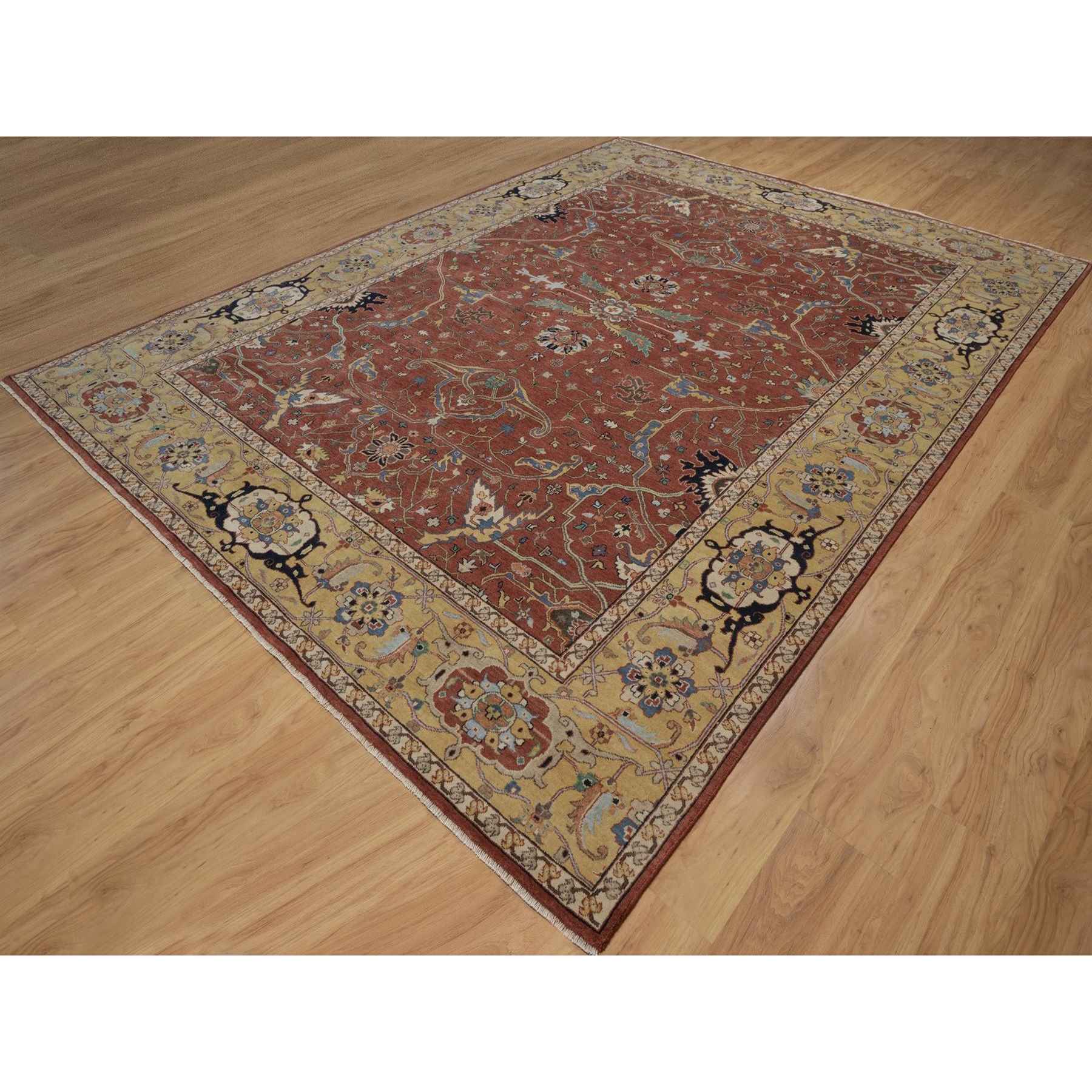 Heriz-Hand-Knotted-Rug-464055