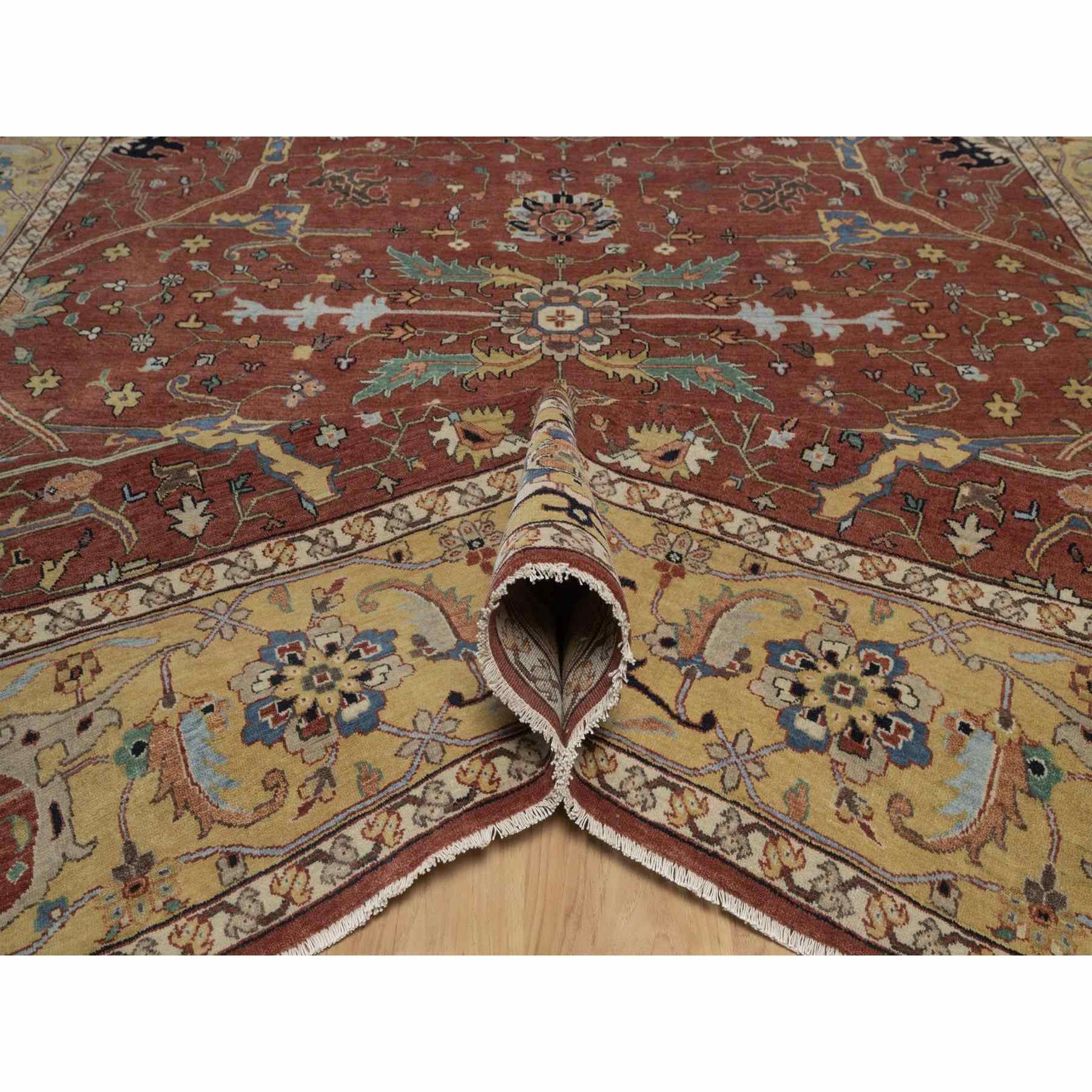 Heriz-Hand-Knotted-Rug-464055