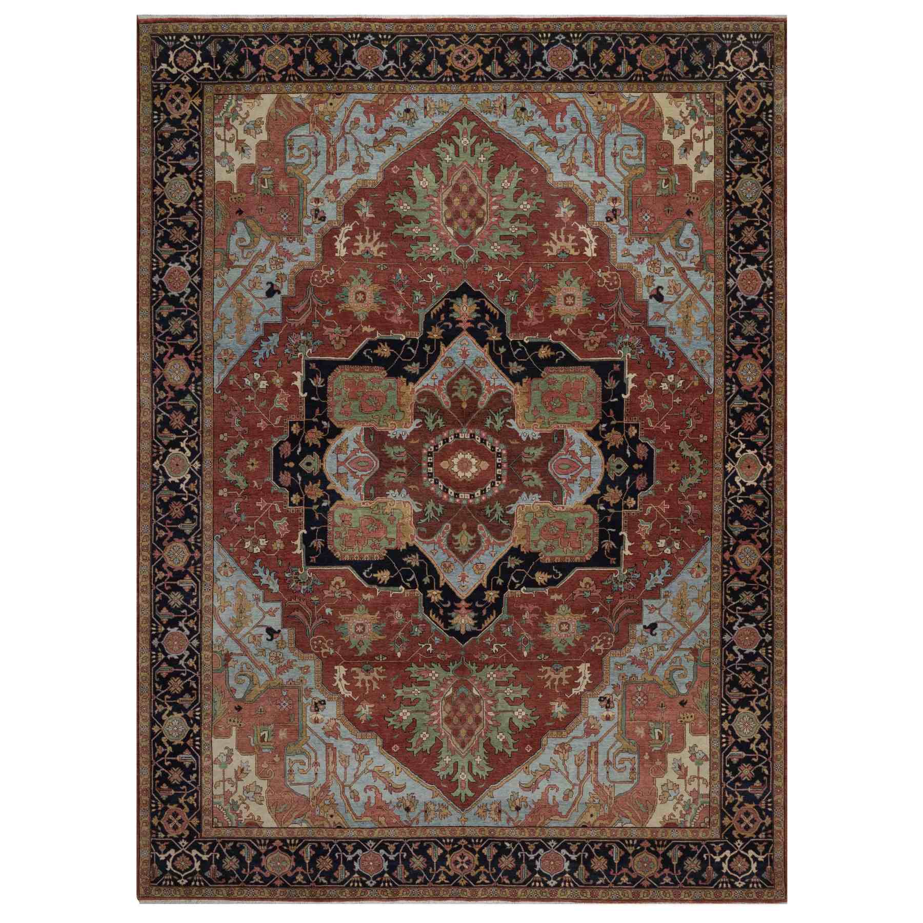 Heriz-Hand-Knotted-Rug-464060
