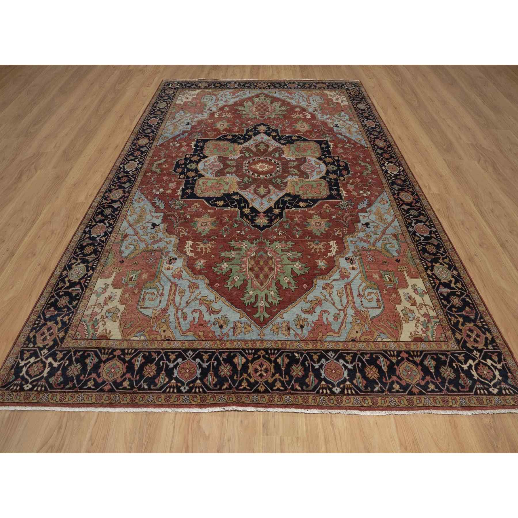 Heriz-Hand-Knotted-Rug-464060