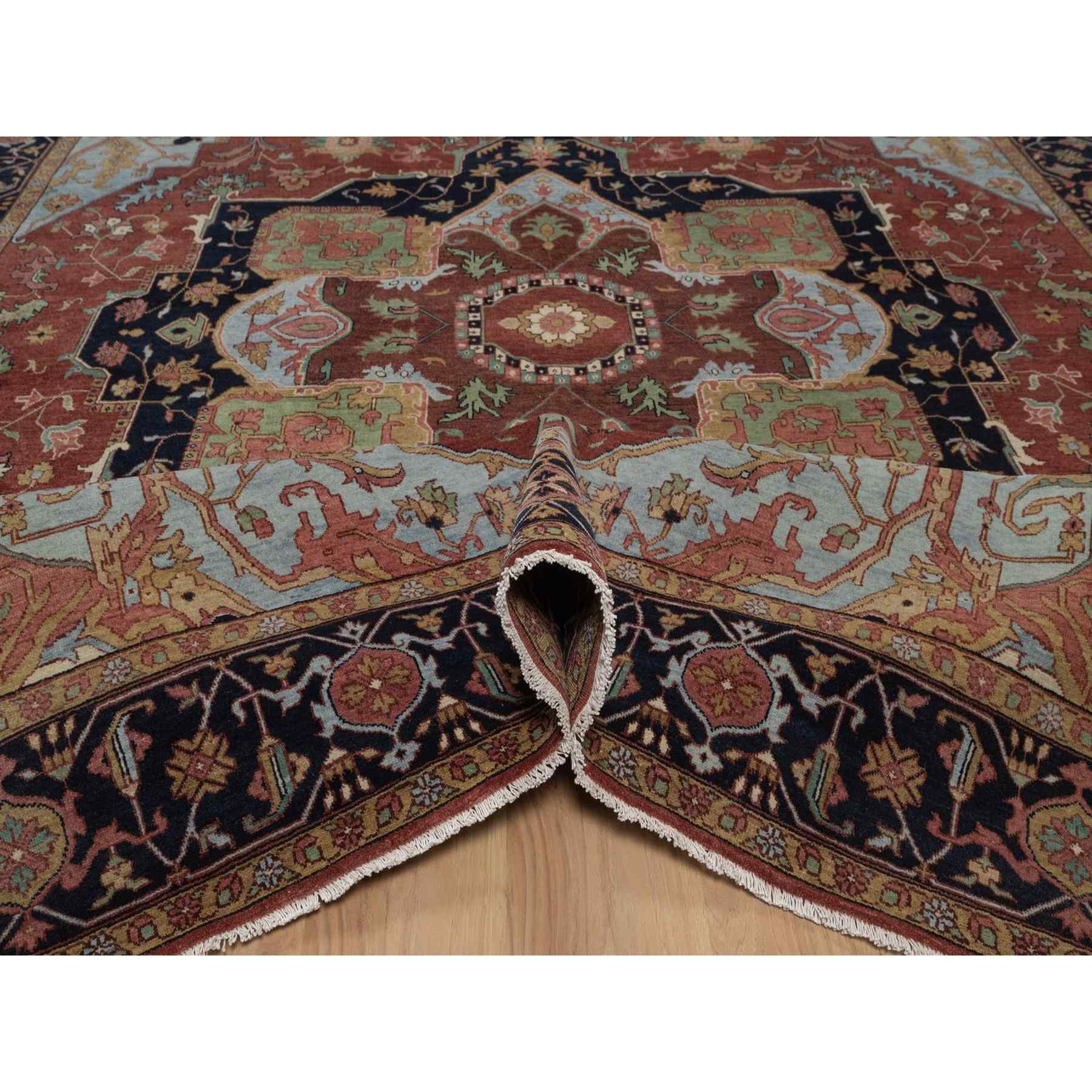 Heriz-Hand-Knotted-Rug-464060