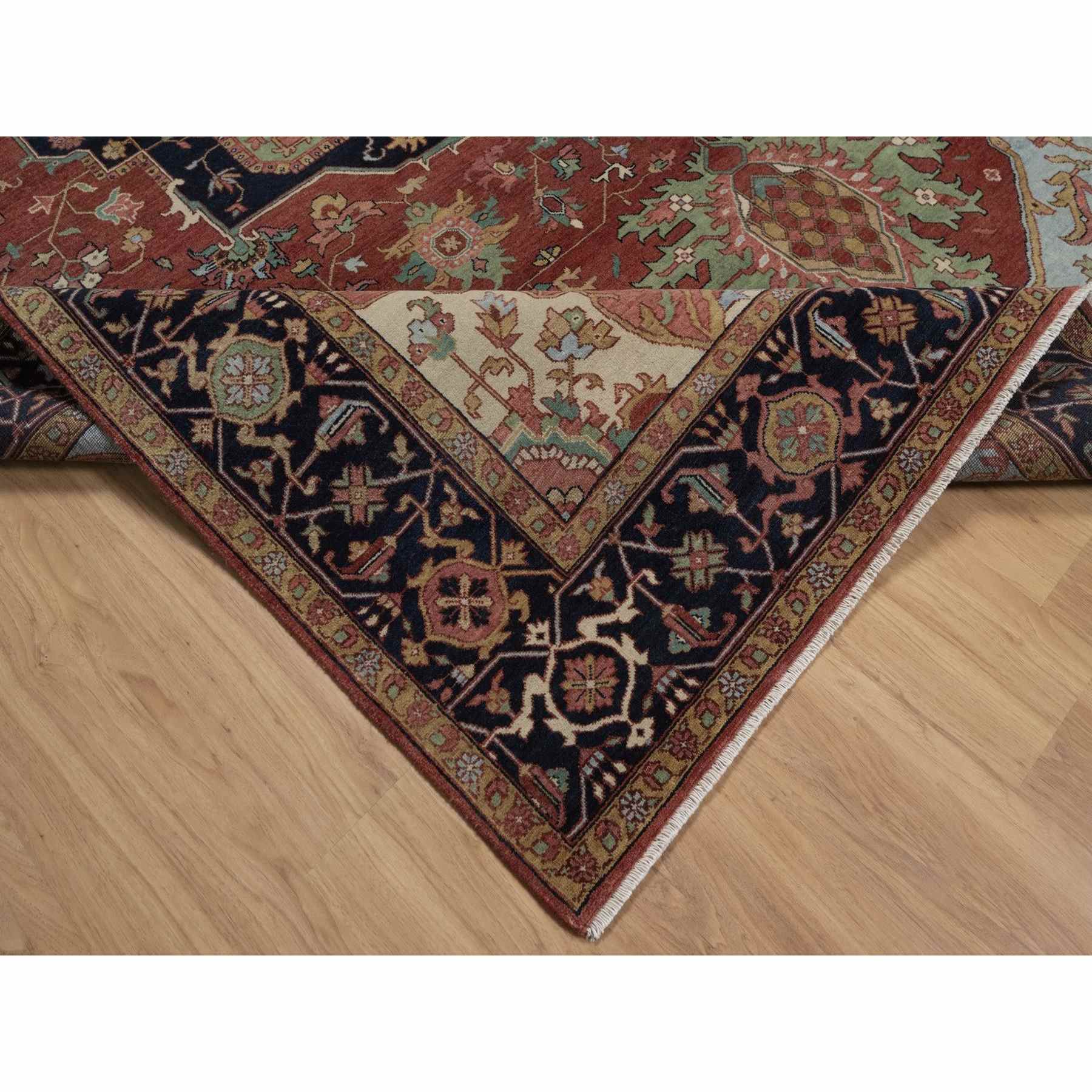 Heriz-Hand-Knotted-Rug-464060