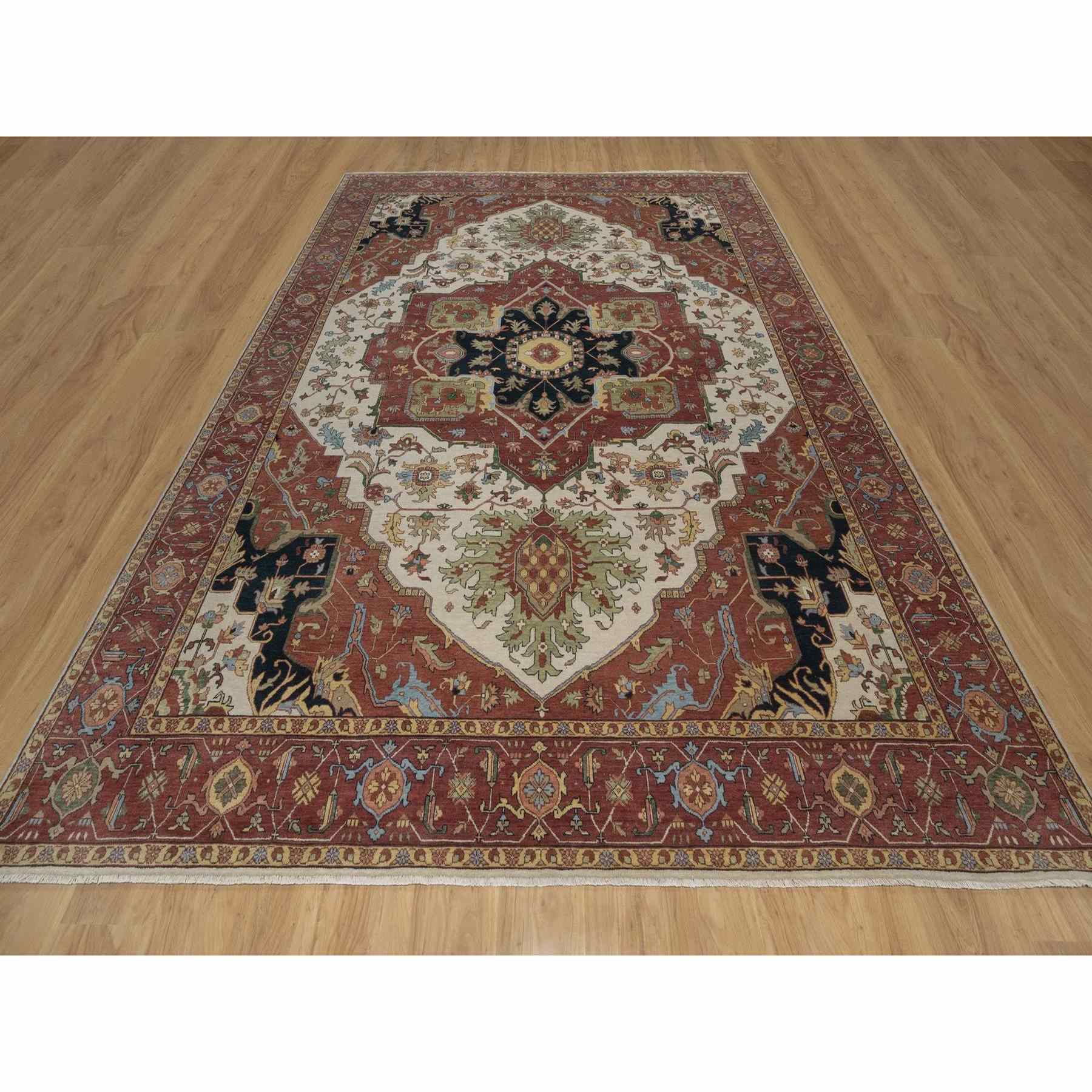 Heriz-Hand-Knotted-Rug-464065