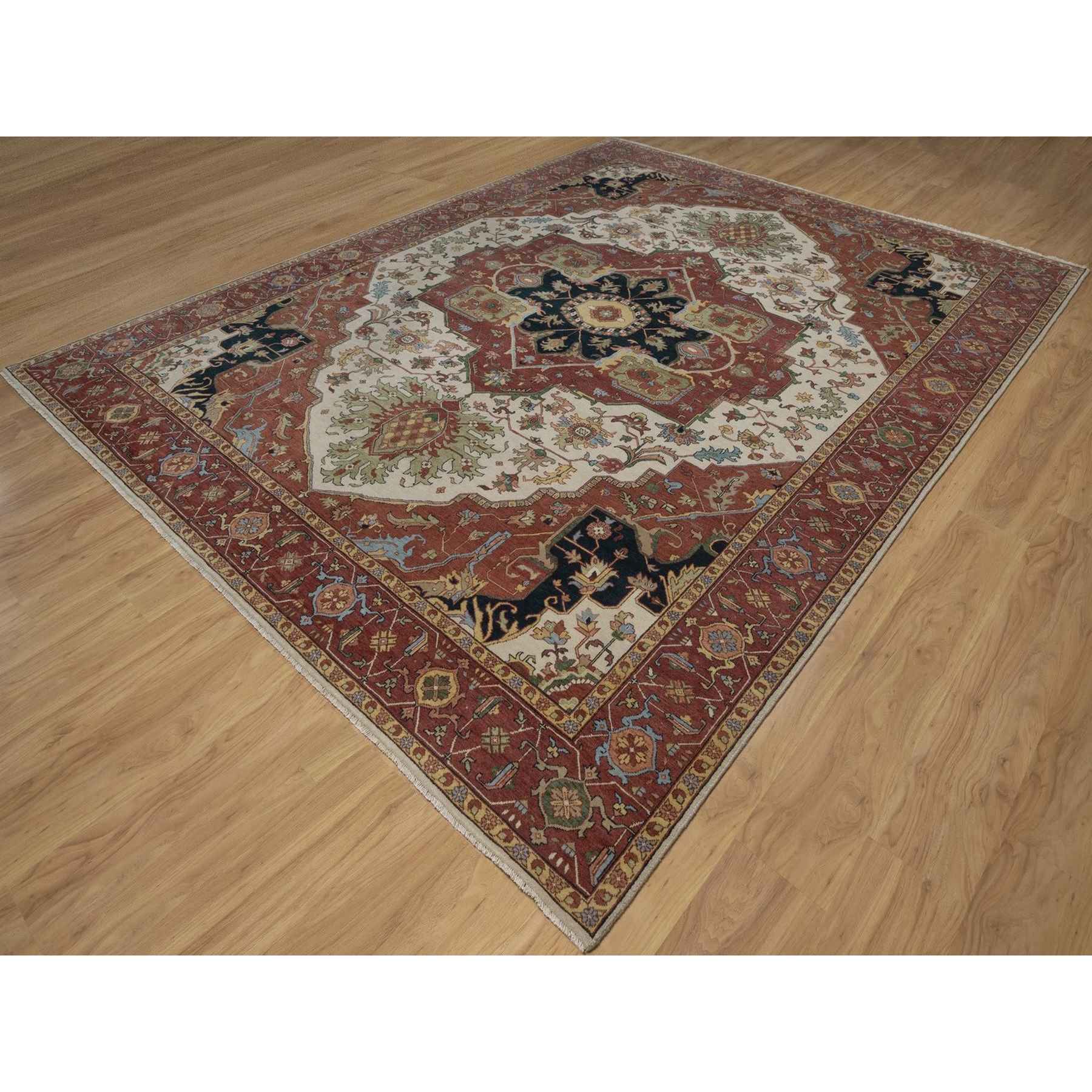 Heriz-Hand-Knotted-Rug-464065