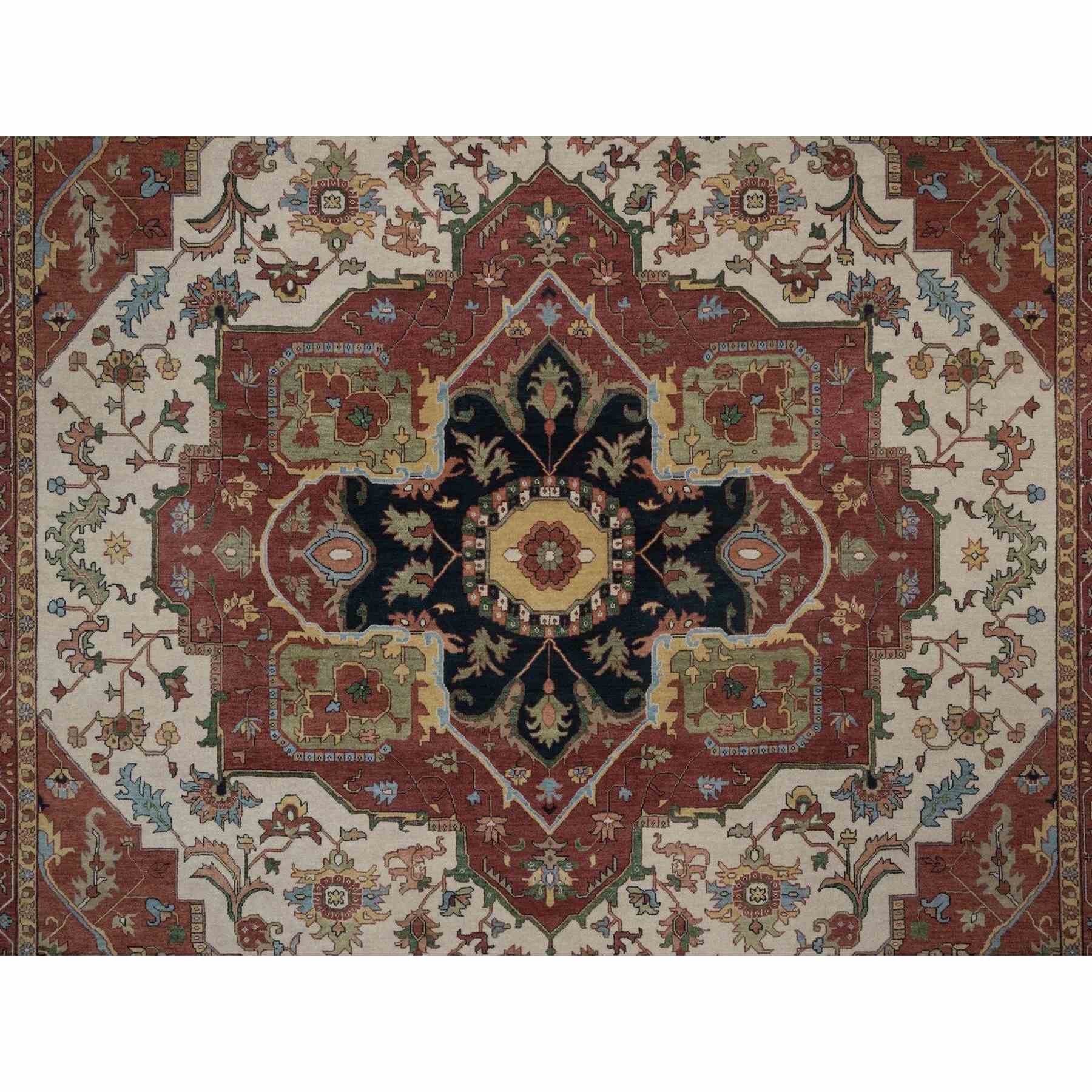 Heriz-Hand-Knotted-Rug-464065