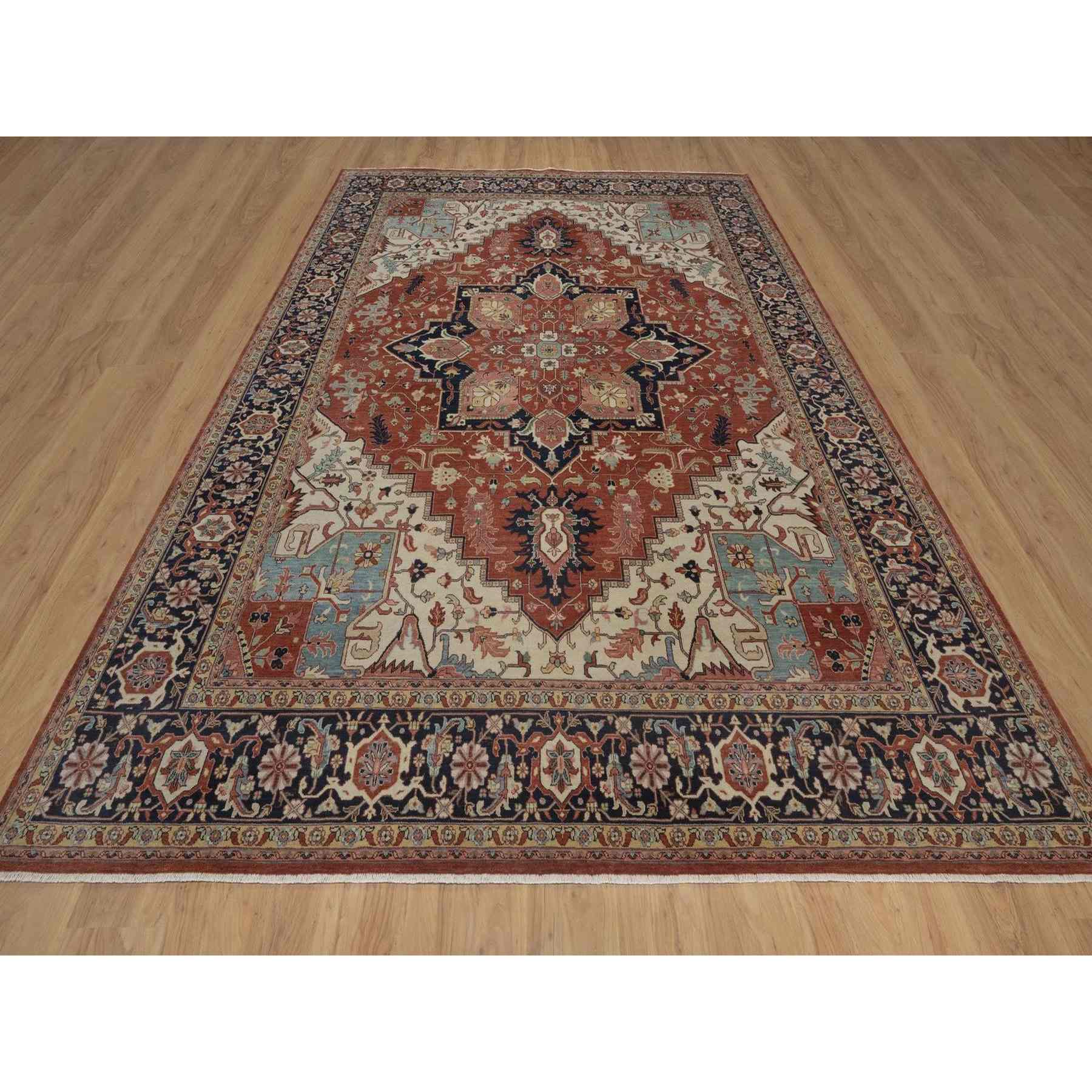 Heriz-Hand-Knotted-Rug-464070