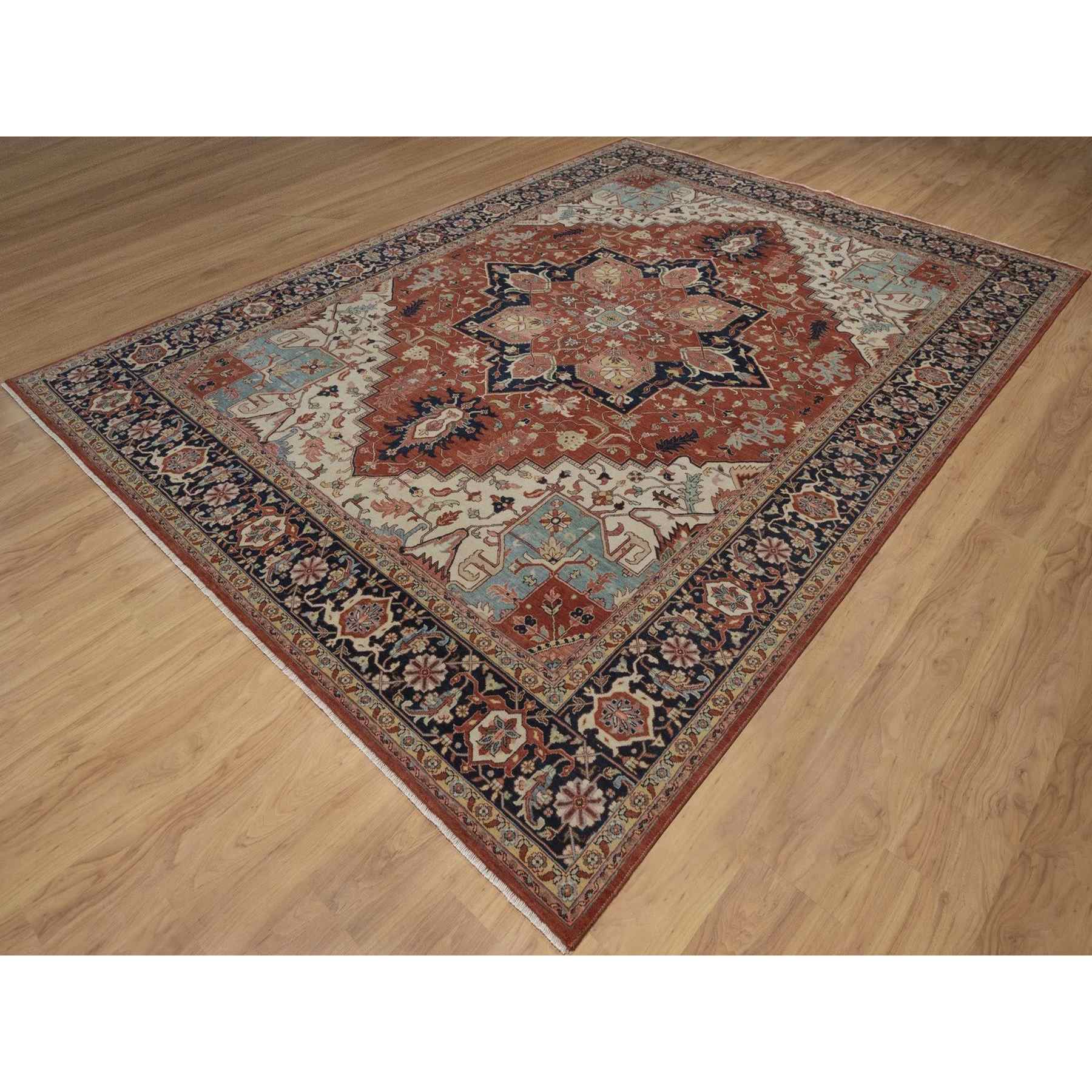 Heriz-Hand-Knotted-Rug-464070