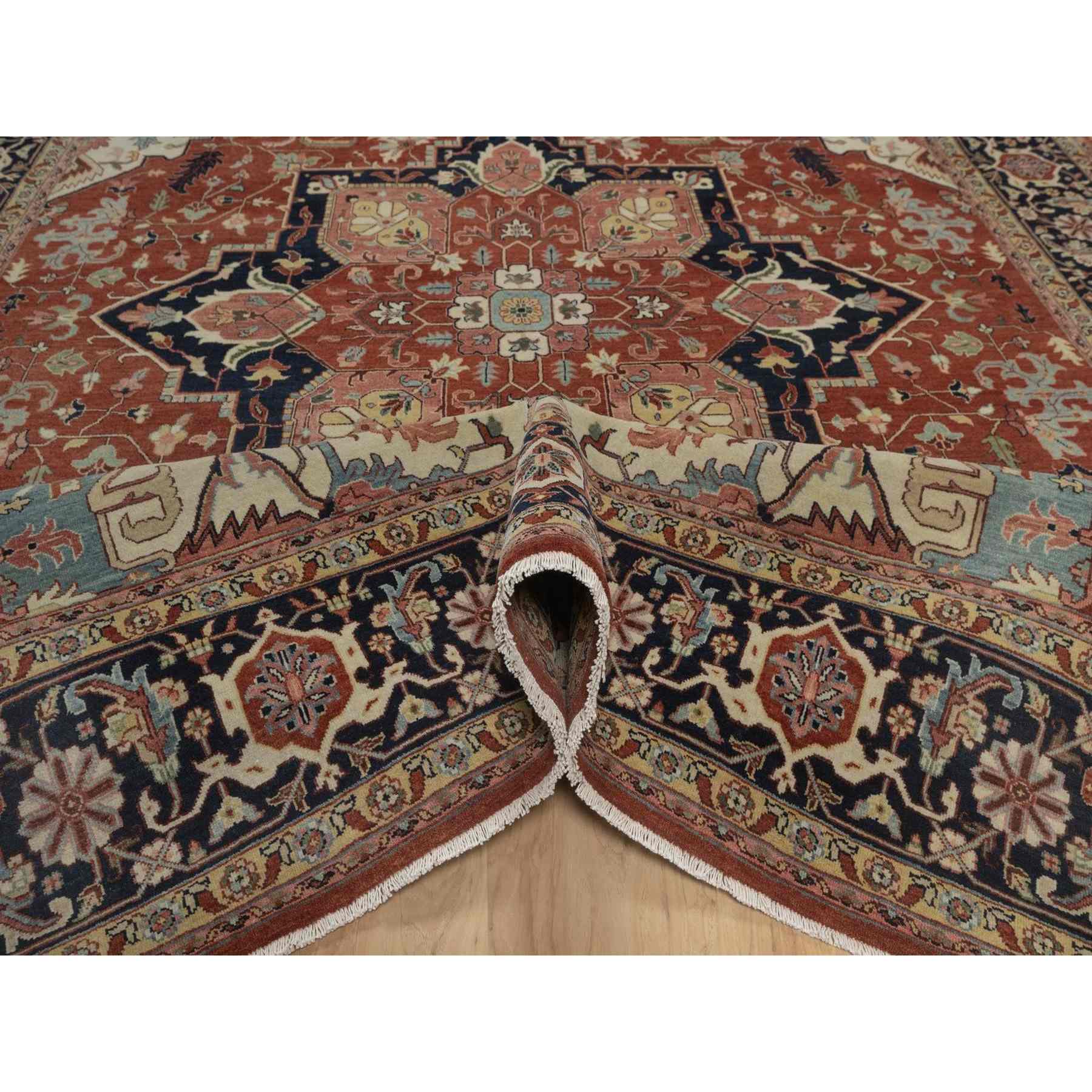 Heriz-Hand-Knotted-Rug-464070