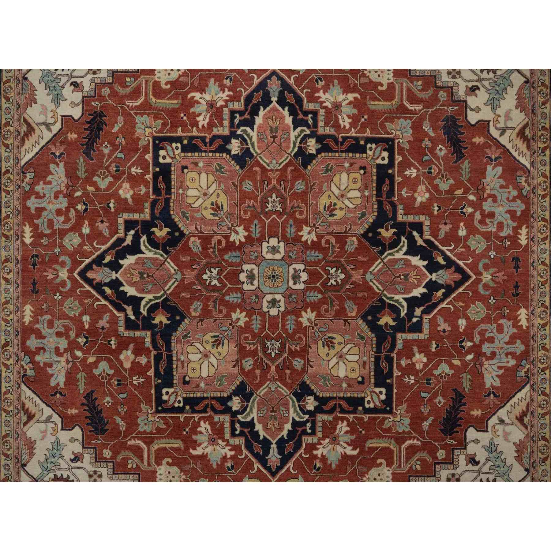 Heriz-Hand-Knotted-Rug-464070
