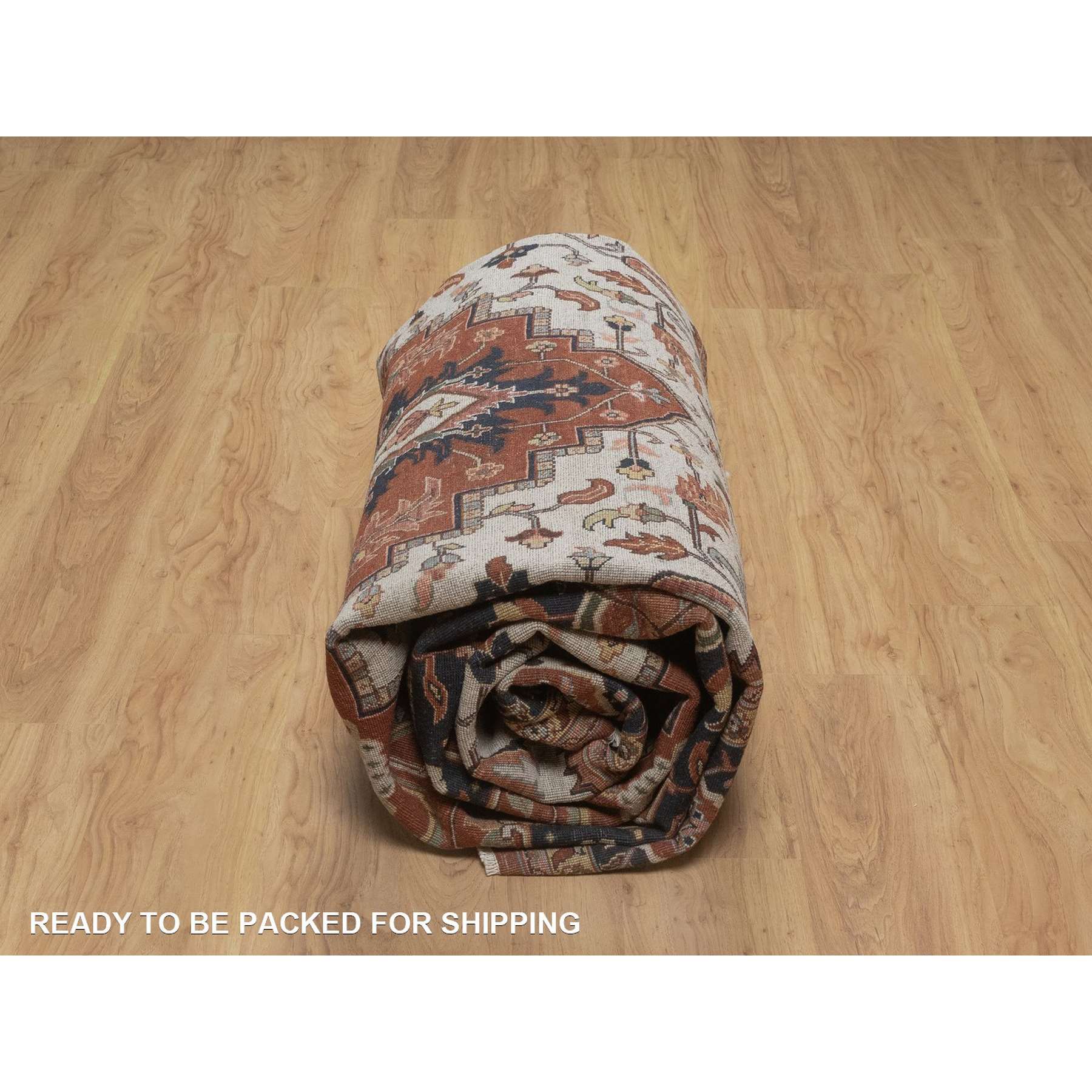 Heriz-Hand-Knotted-Rug-464070