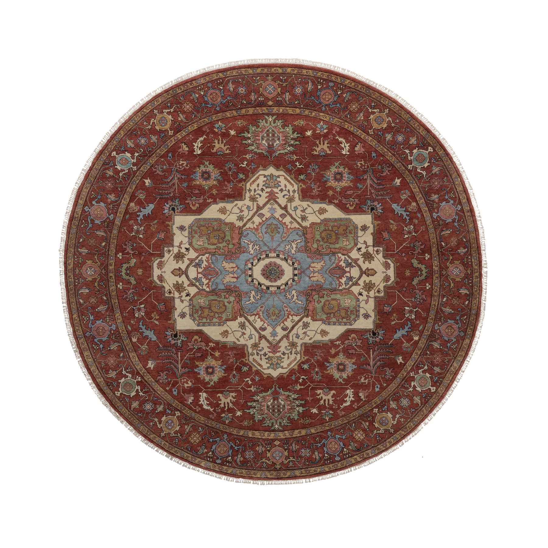 Heriz-Hand-Knotted-Rug-464075