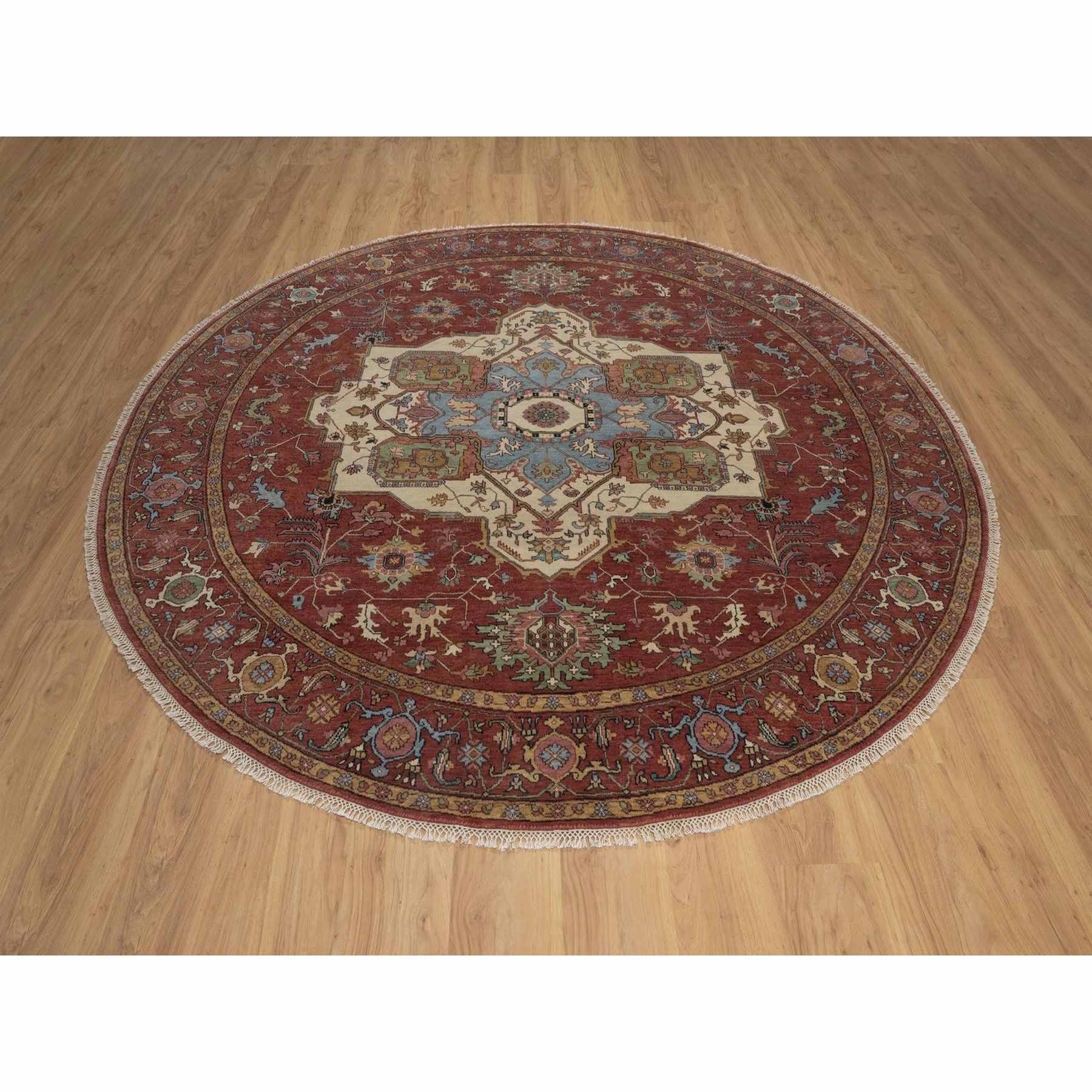 Heriz-Hand-Knotted-Rug-464075