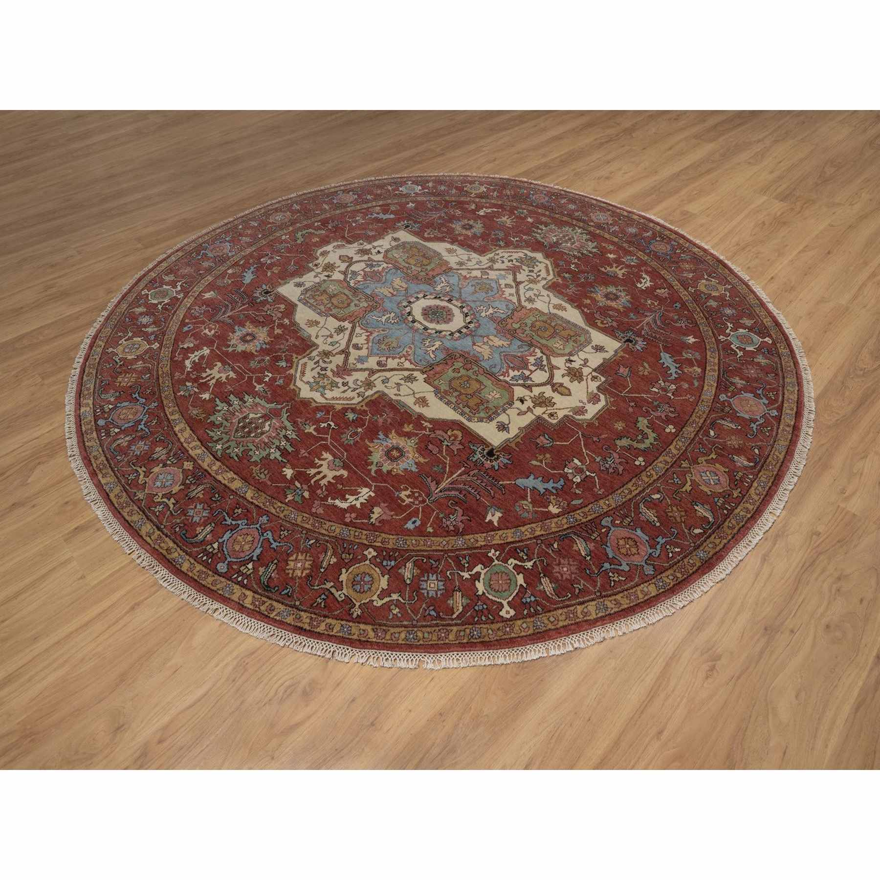 Heriz-Hand-Knotted-Rug-464075