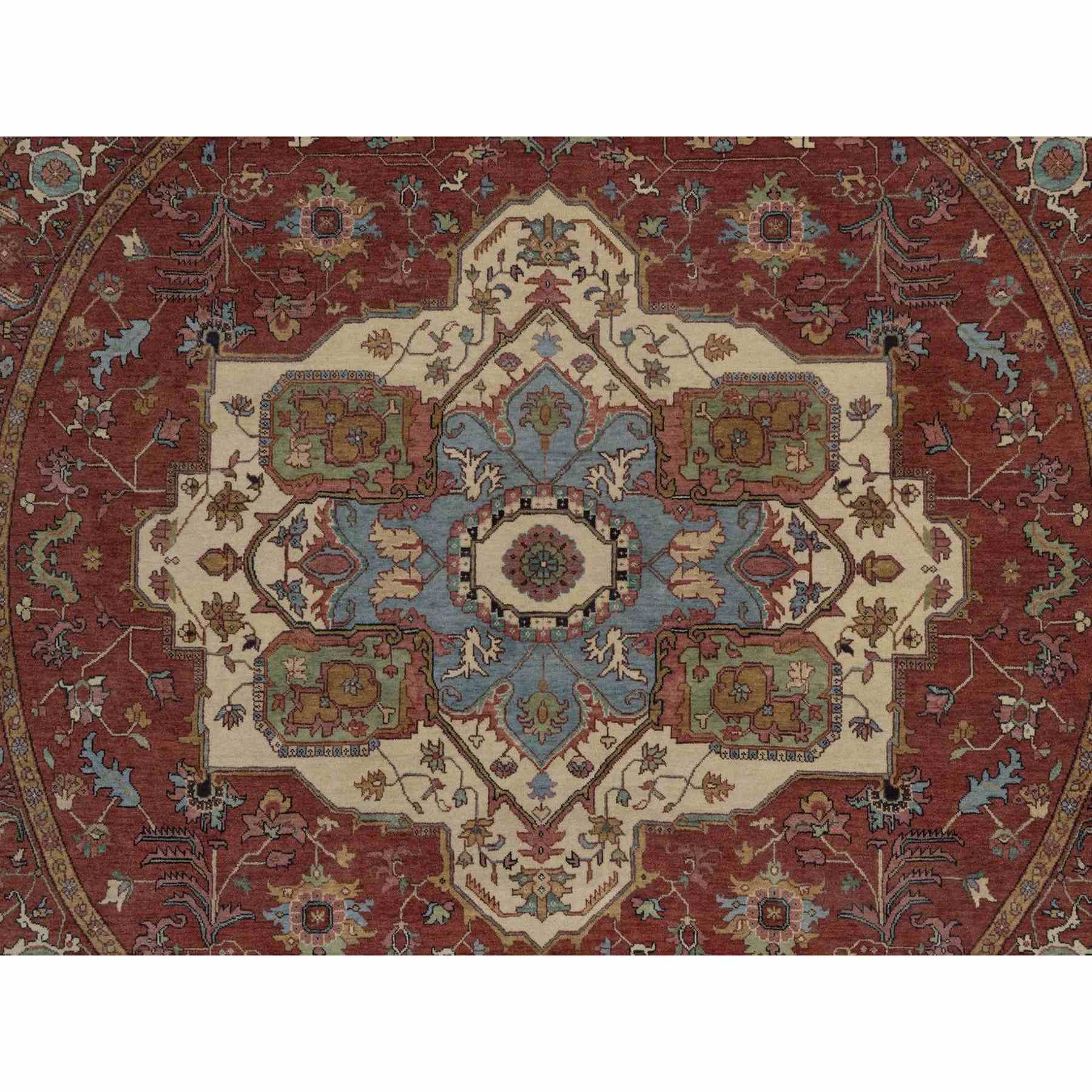 Heriz-Hand-Knotted-Rug-464075