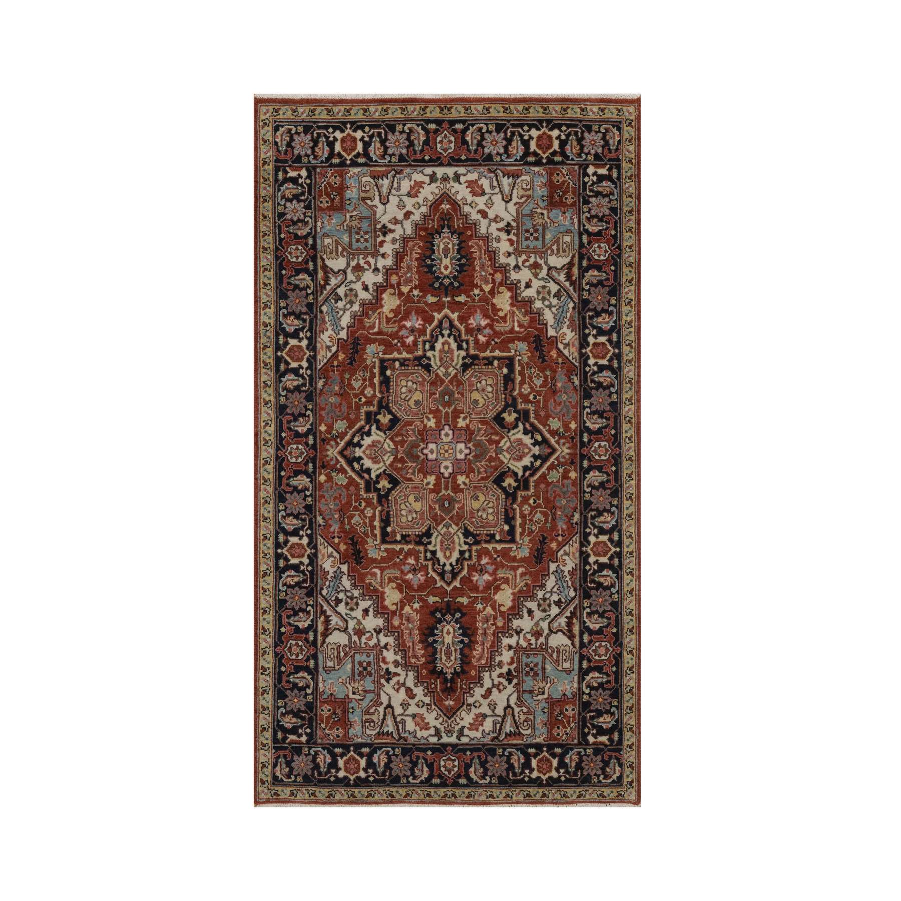 Heriz-Hand-Knotted-Rug-464080