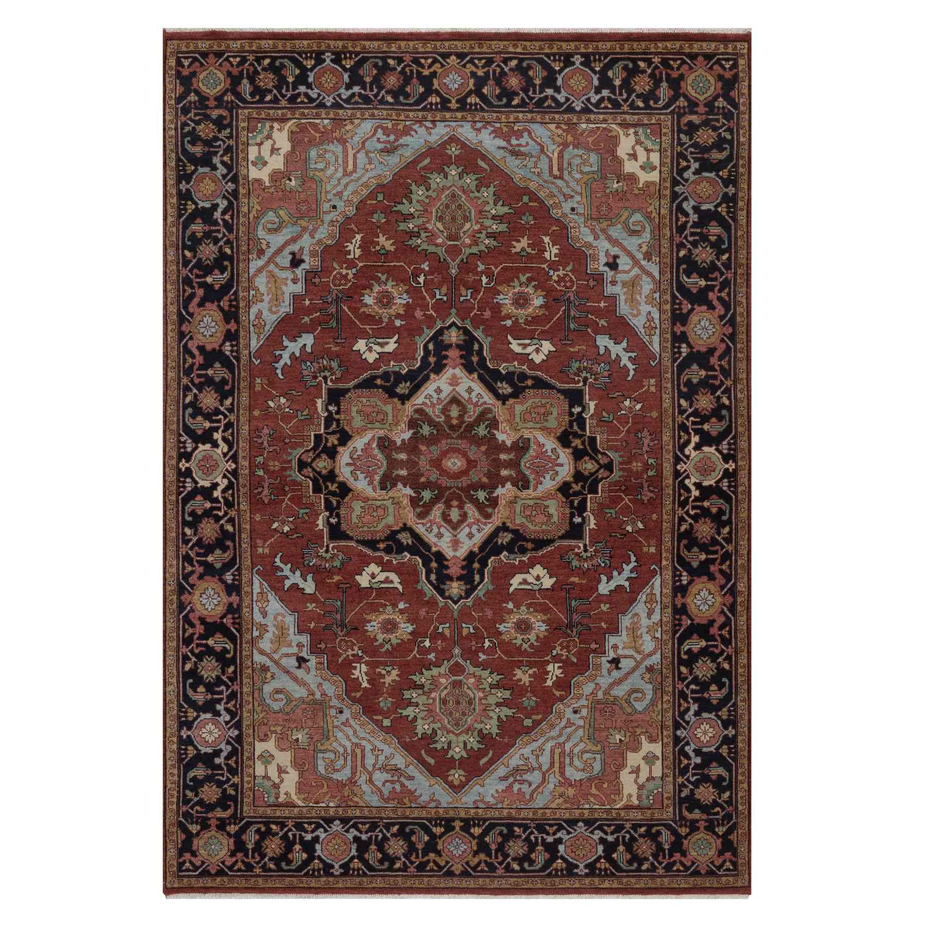 Heriz-Hand-Knotted-Rug-464095