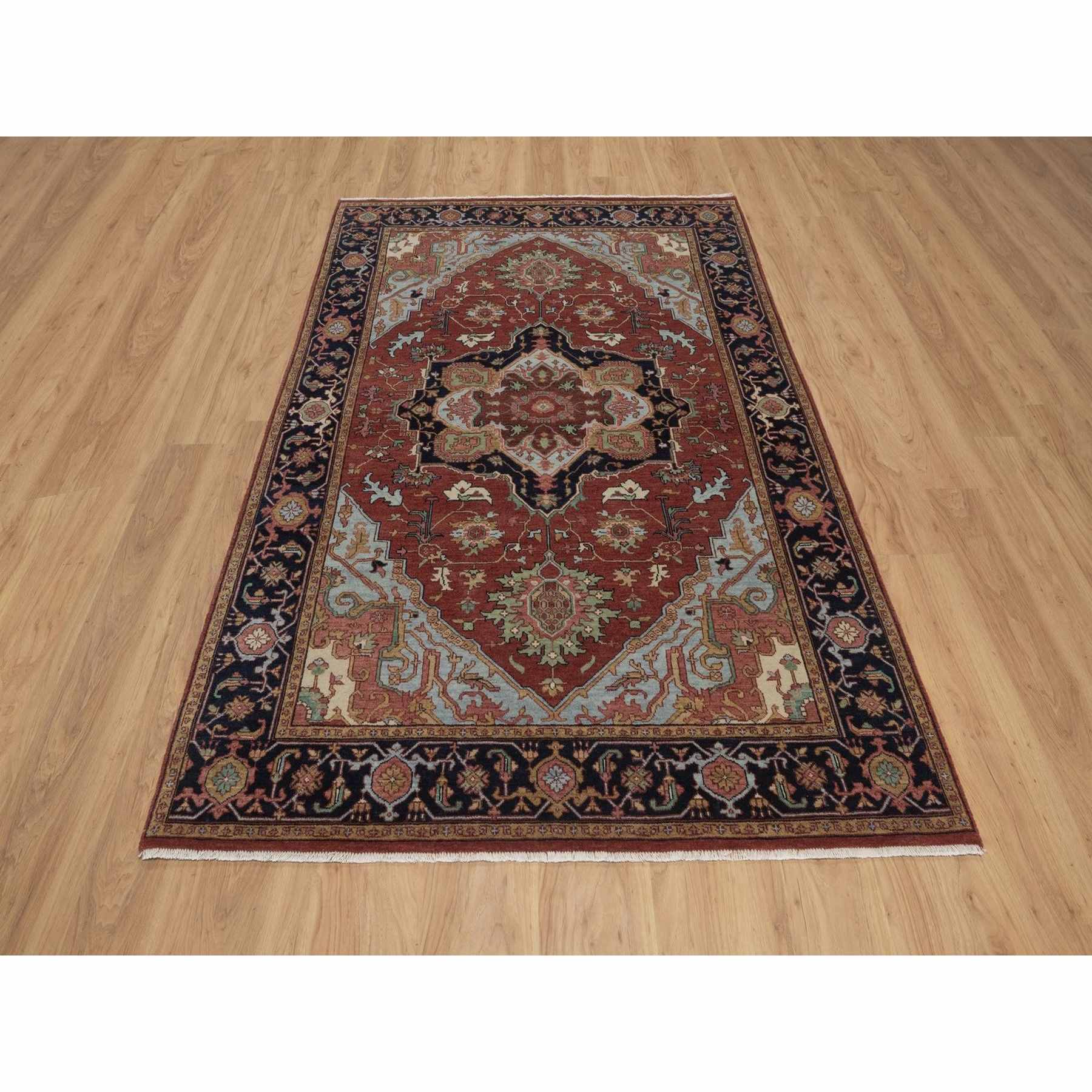 Heriz-Hand-Knotted-Rug-464095