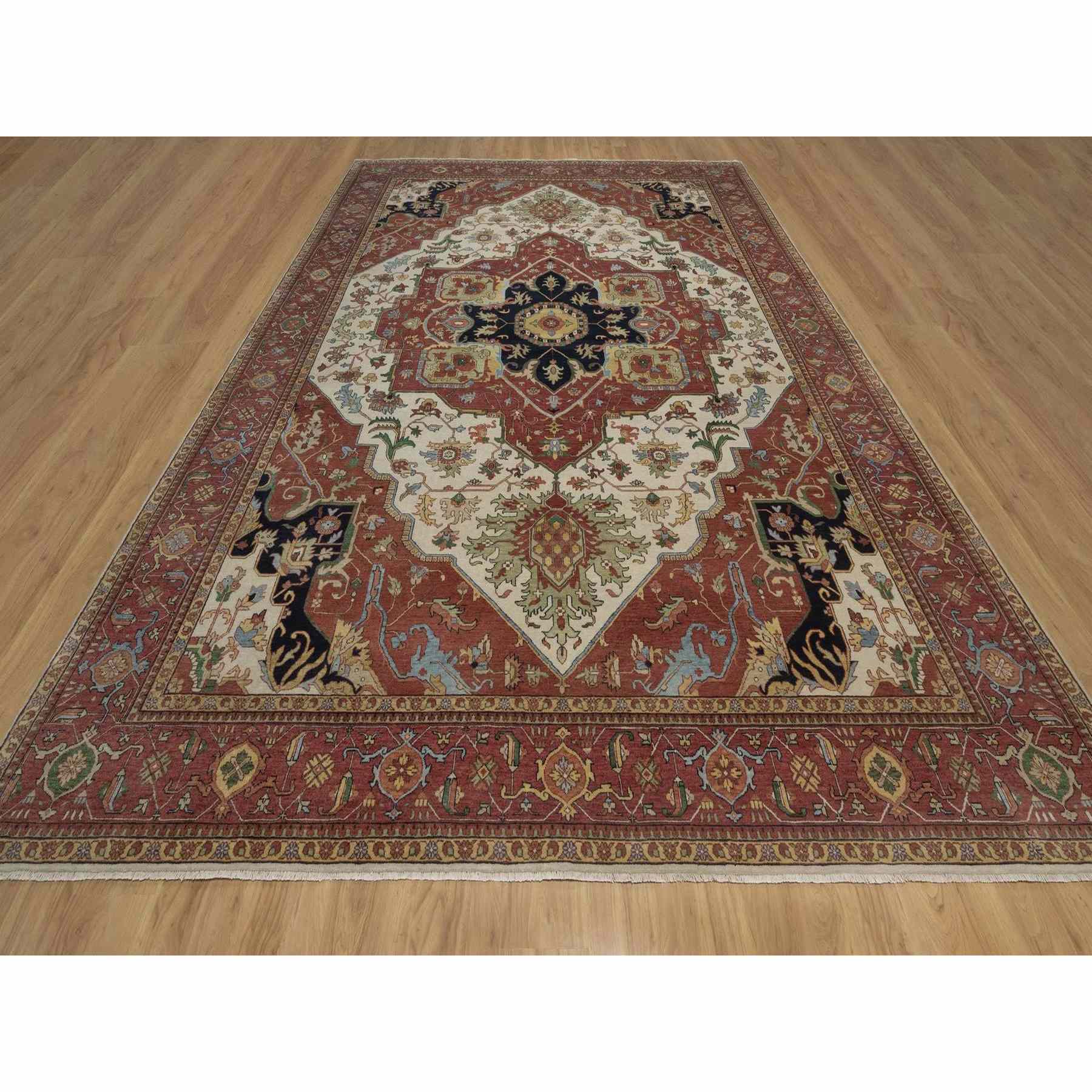 Heriz-Hand-Knotted-Rug-464100