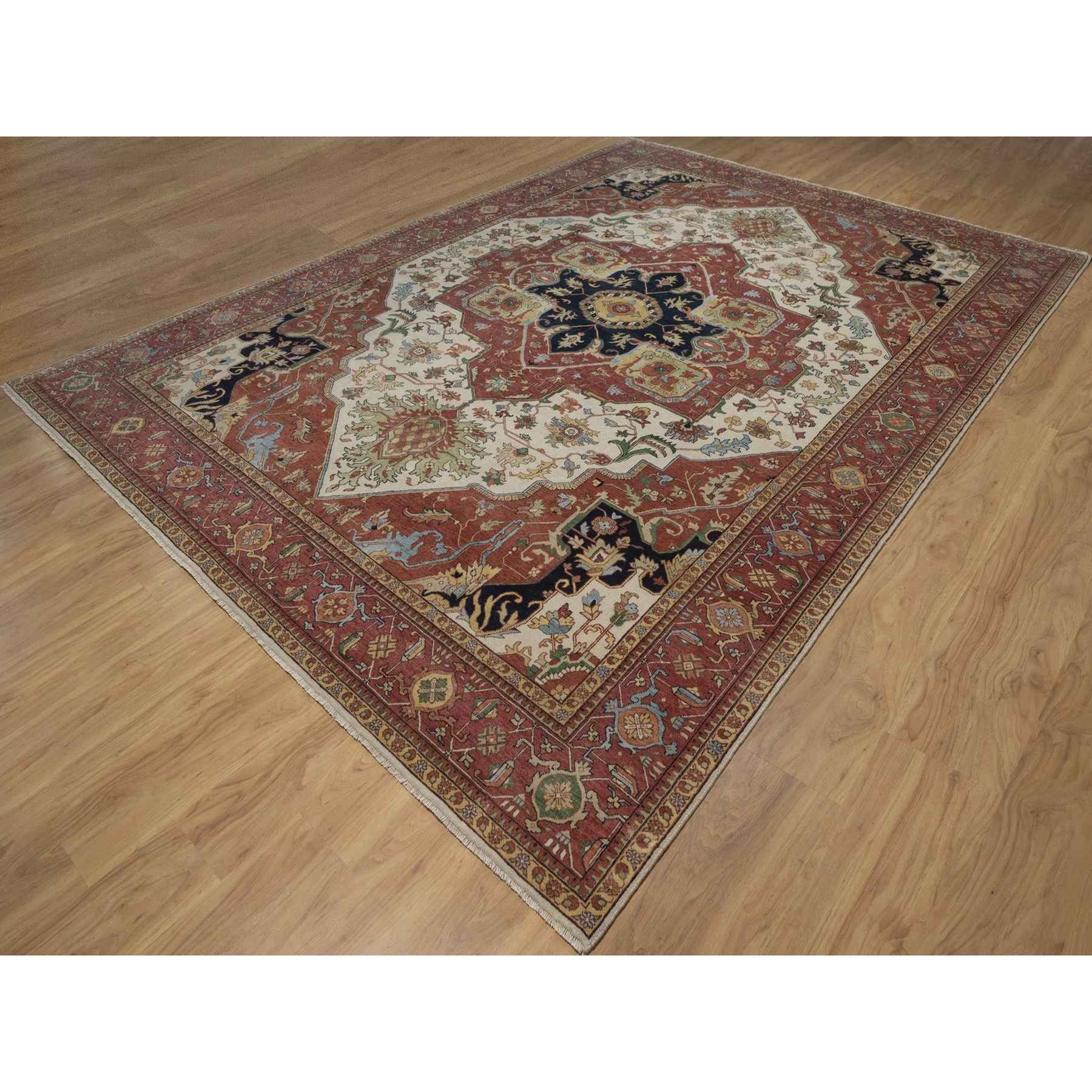 Heriz-Hand-Knotted-Rug-464100