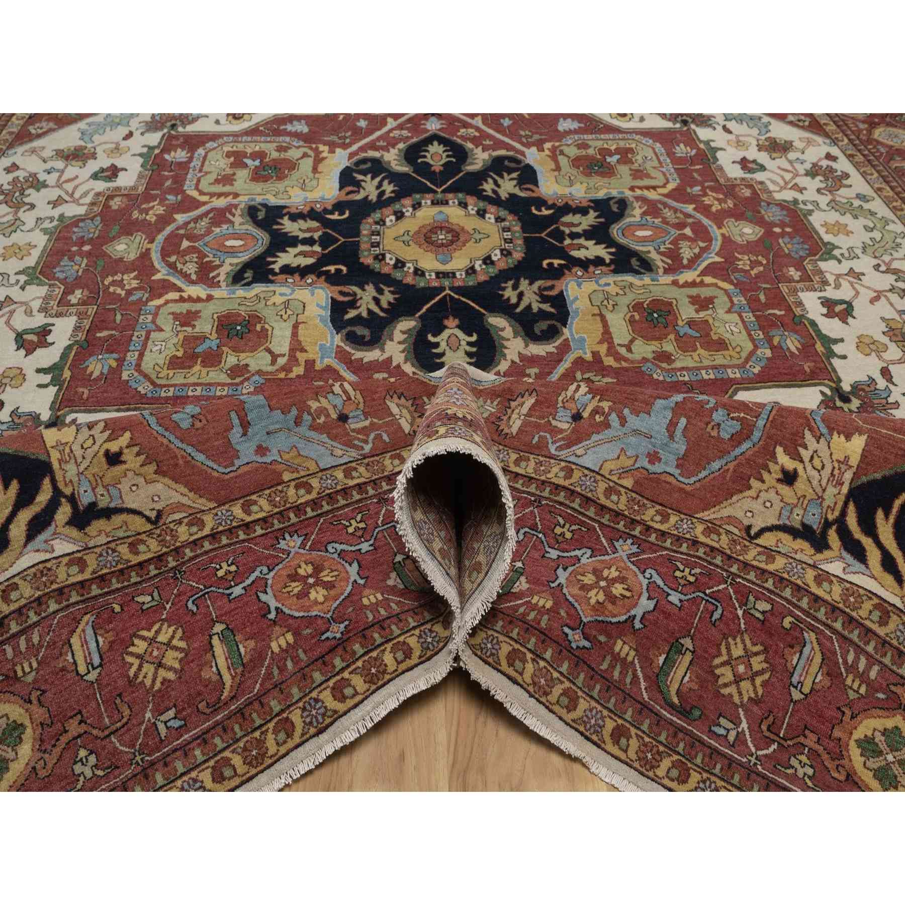 Heriz-Hand-Knotted-Rug-464100