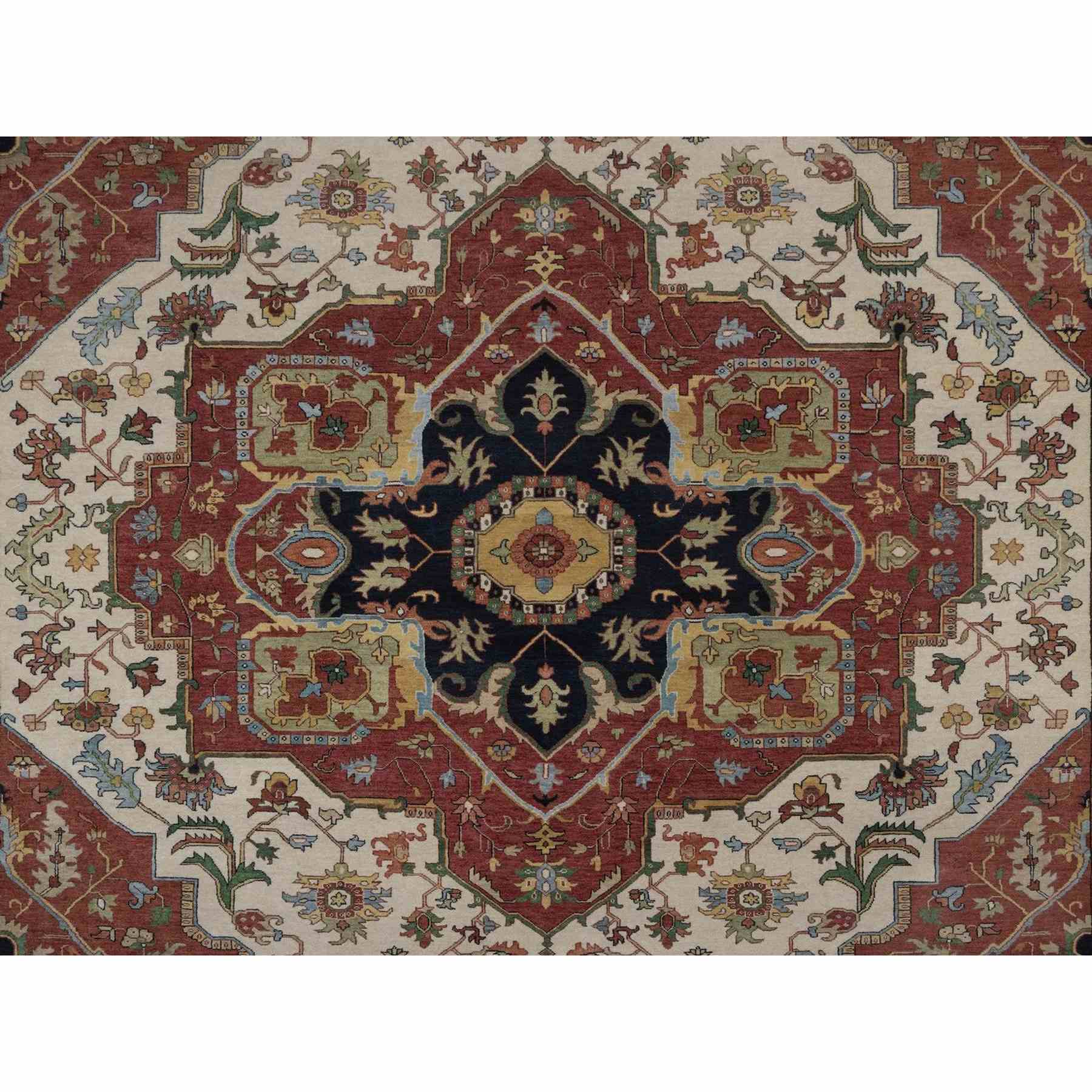 Heriz-Hand-Knotted-Rug-464100