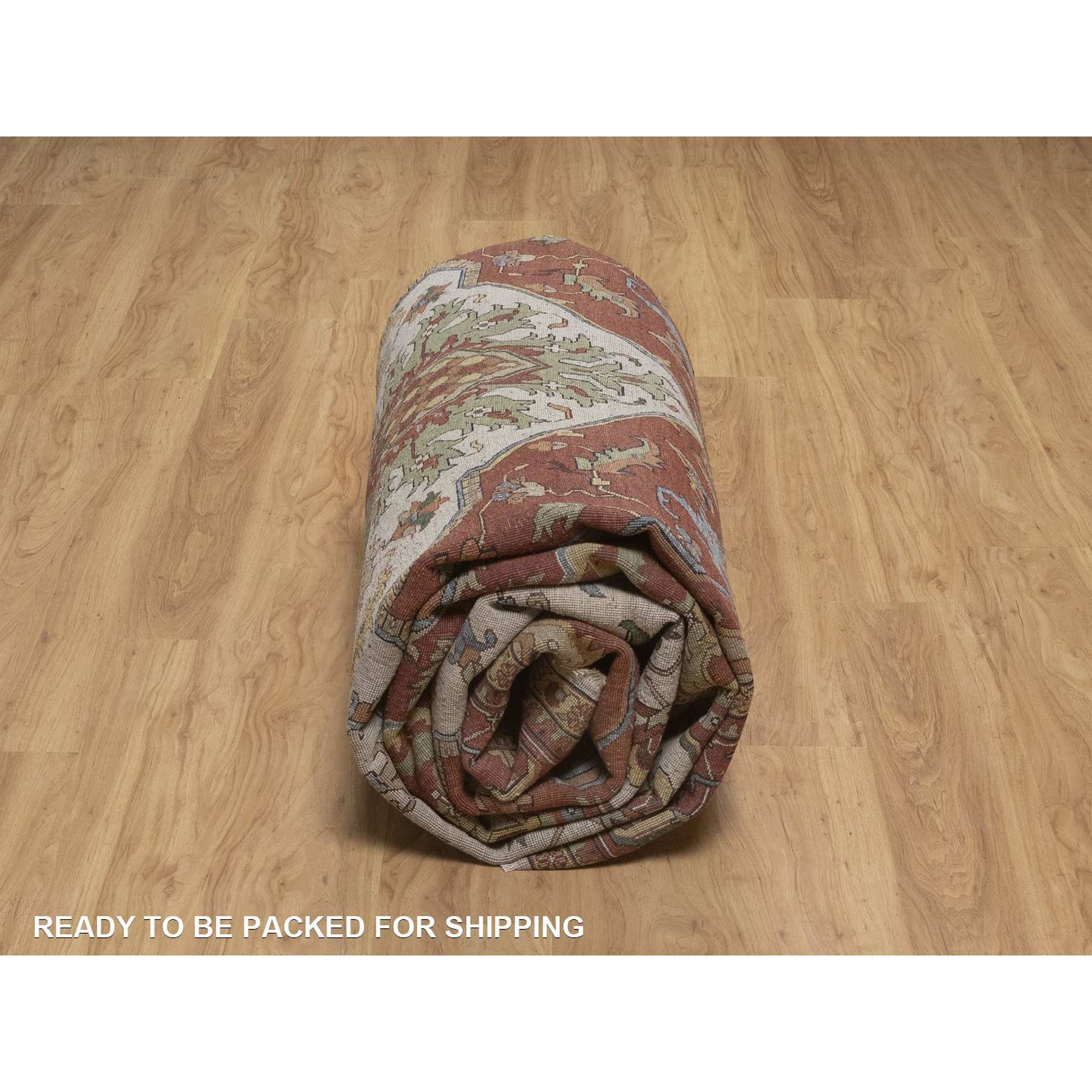 Heriz-Hand-Knotted-Rug-464100