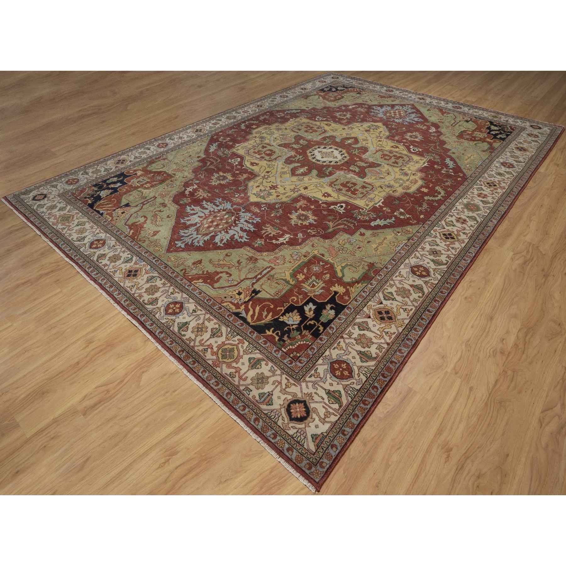 Heriz-Hand-Knotted-Rug-464105