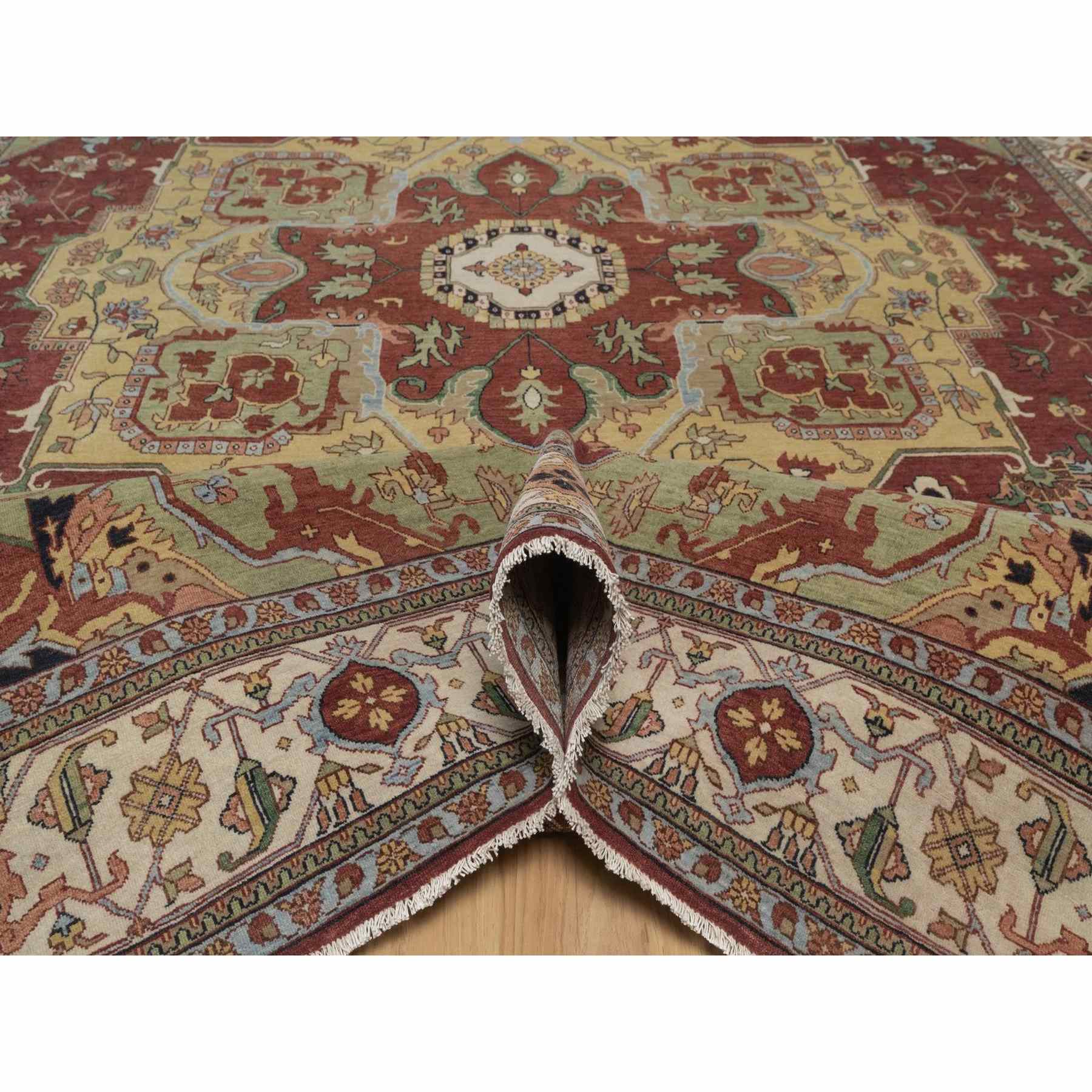 Heriz-Hand-Knotted-Rug-464105