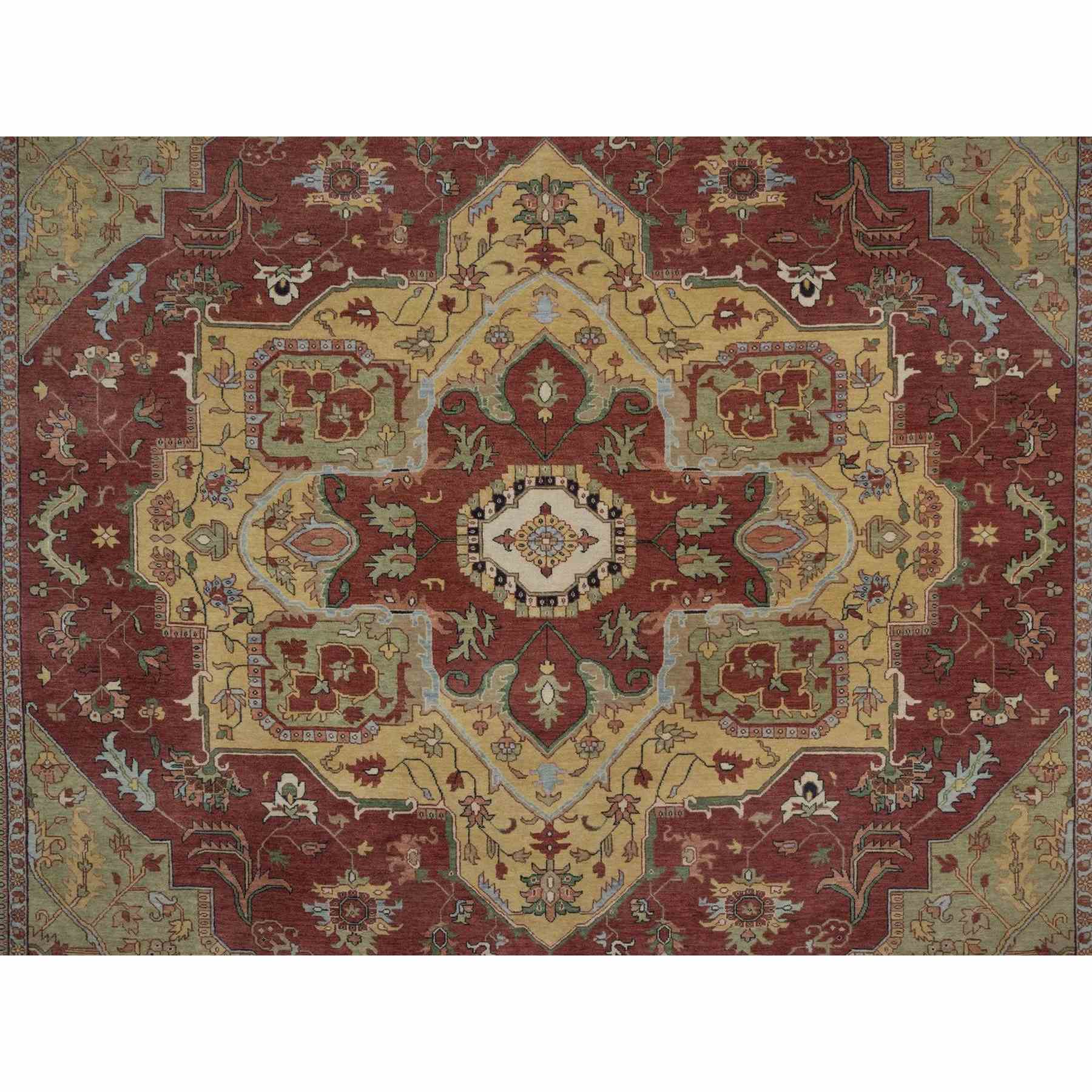 Heriz-Hand-Knotted-Rug-464105