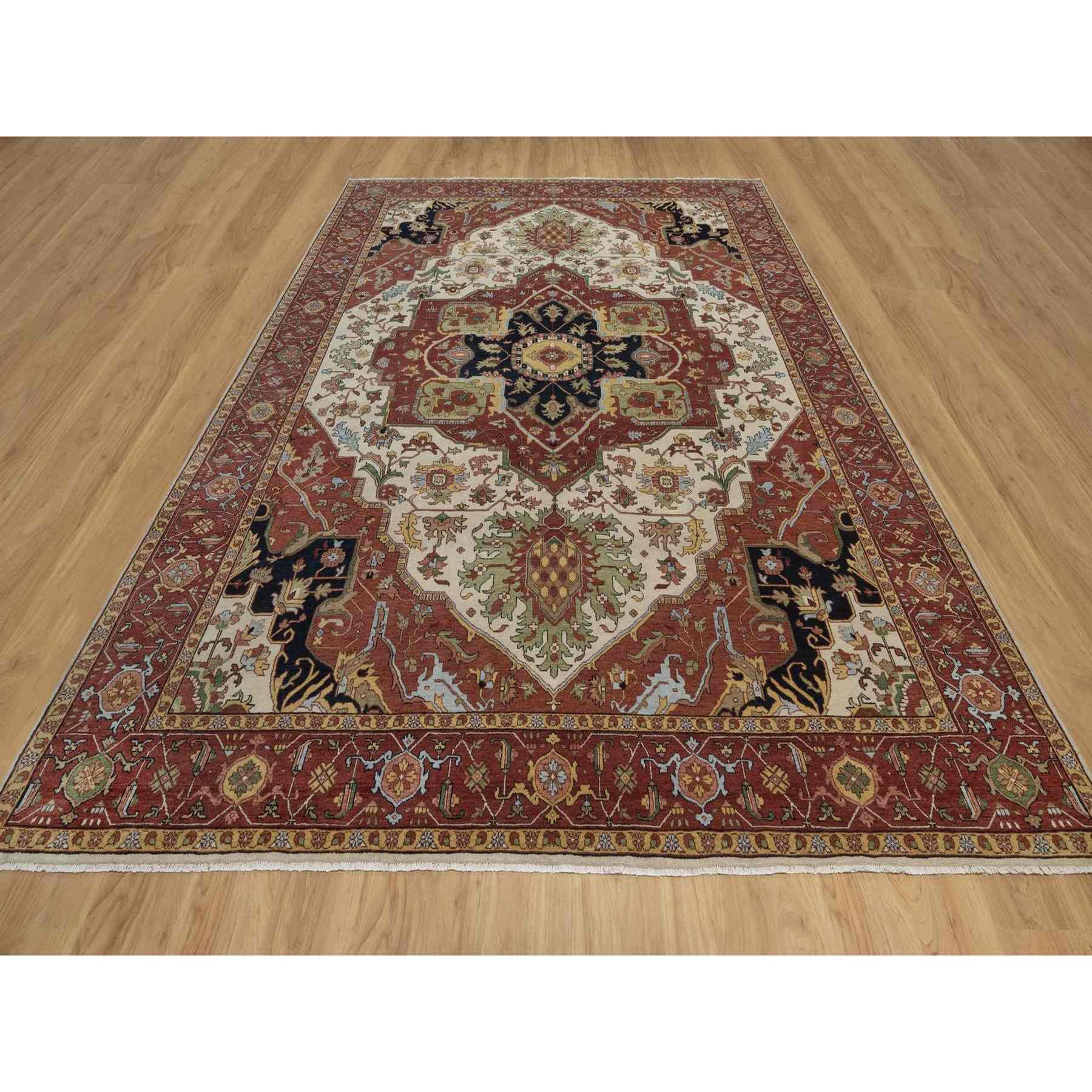 Heriz-Hand-Knotted-Rug-464110