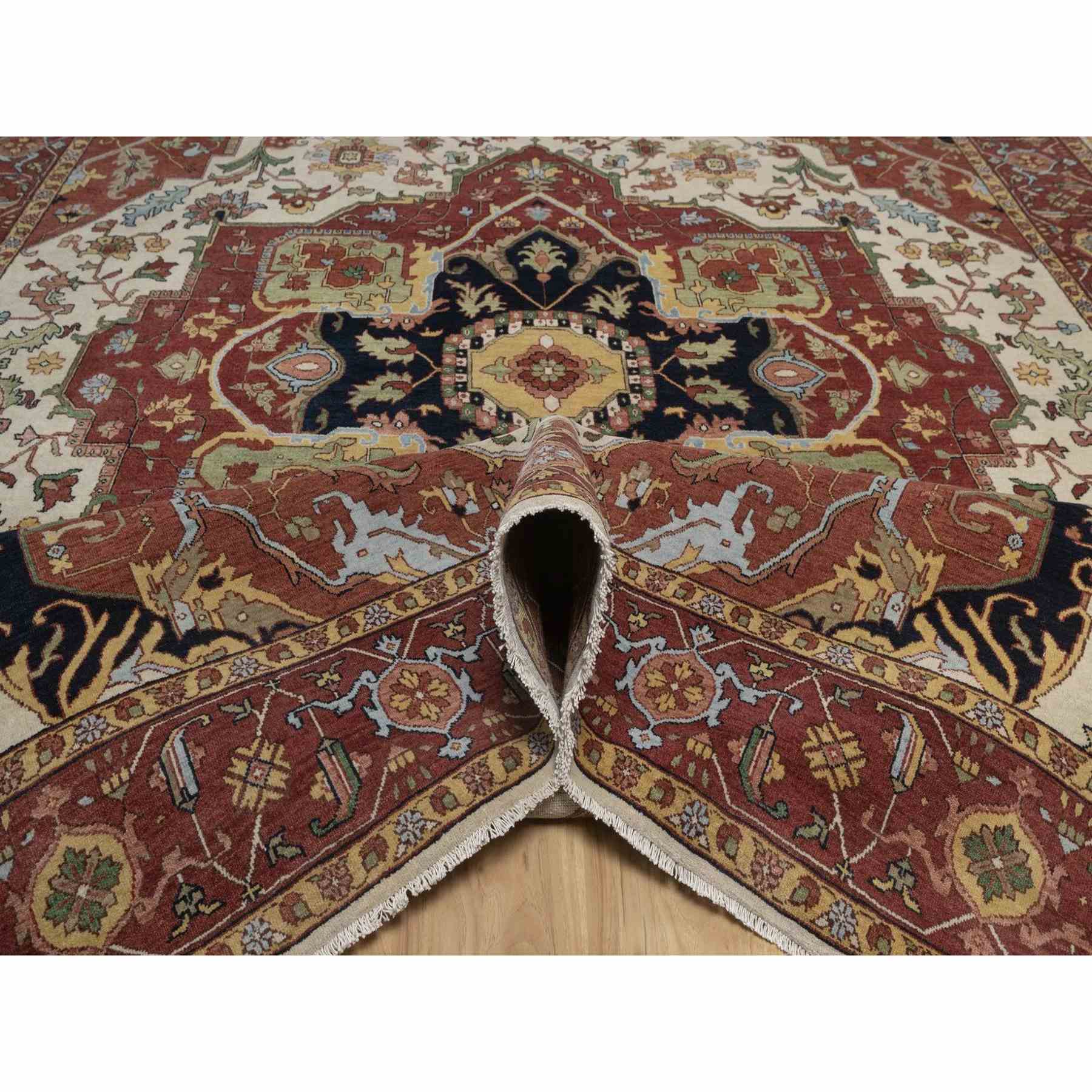 Heriz-Hand-Knotted-Rug-464110