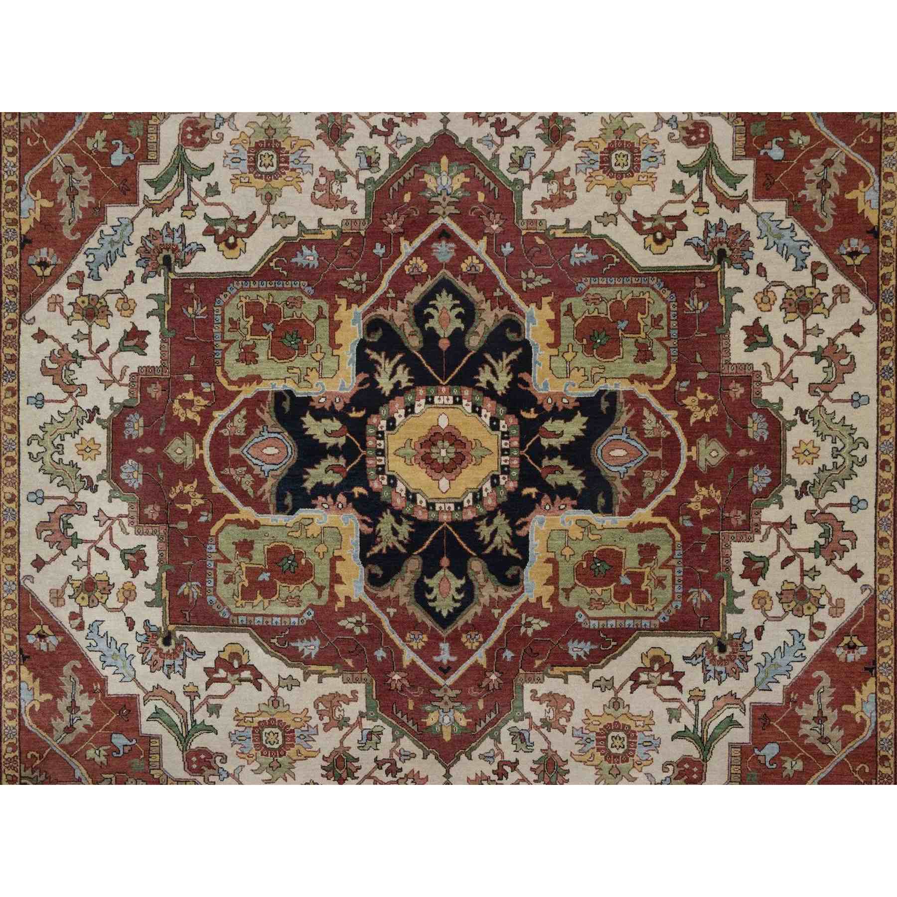 Heriz-Hand-Knotted-Rug-464110