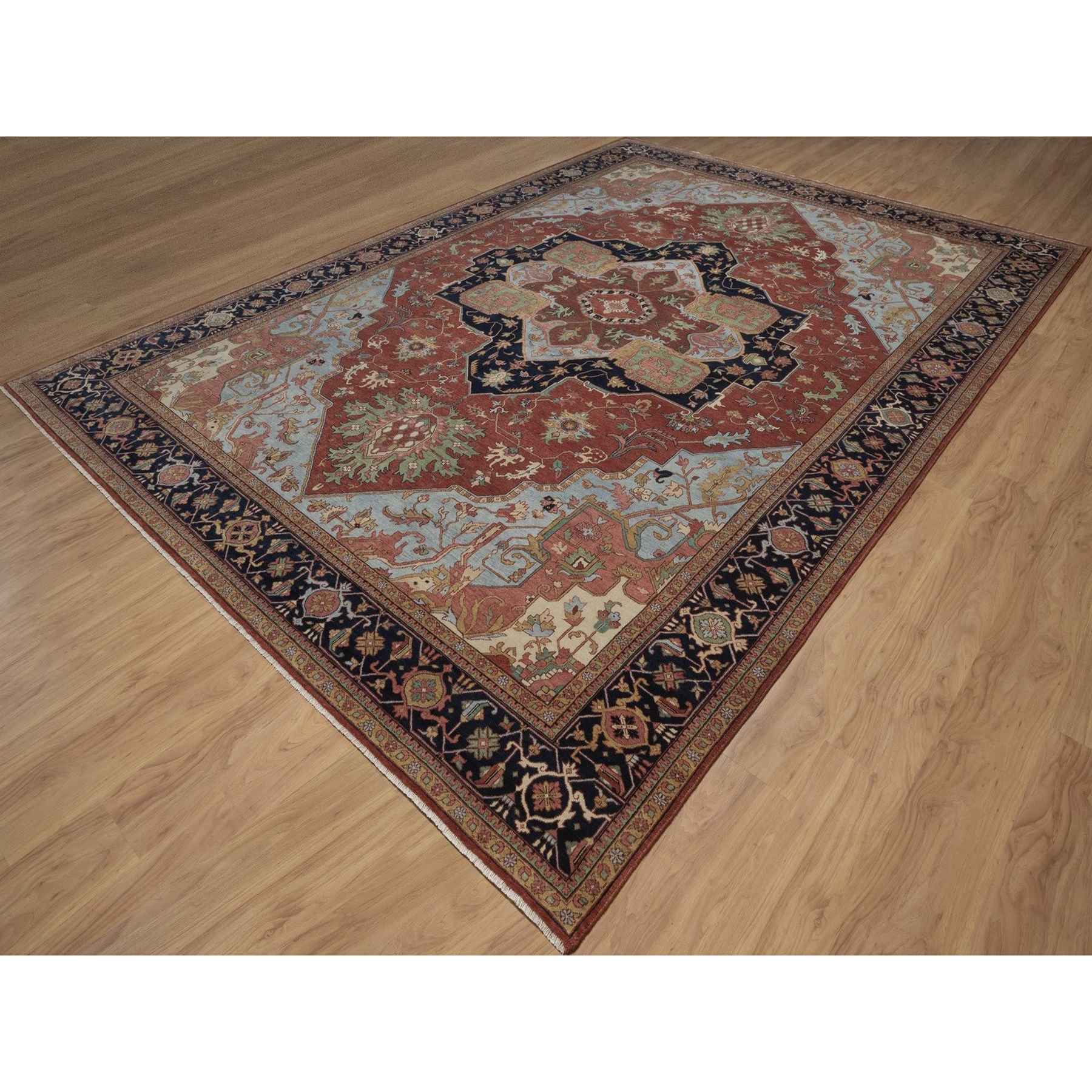Heriz-Hand-Knotted-Rug-464115