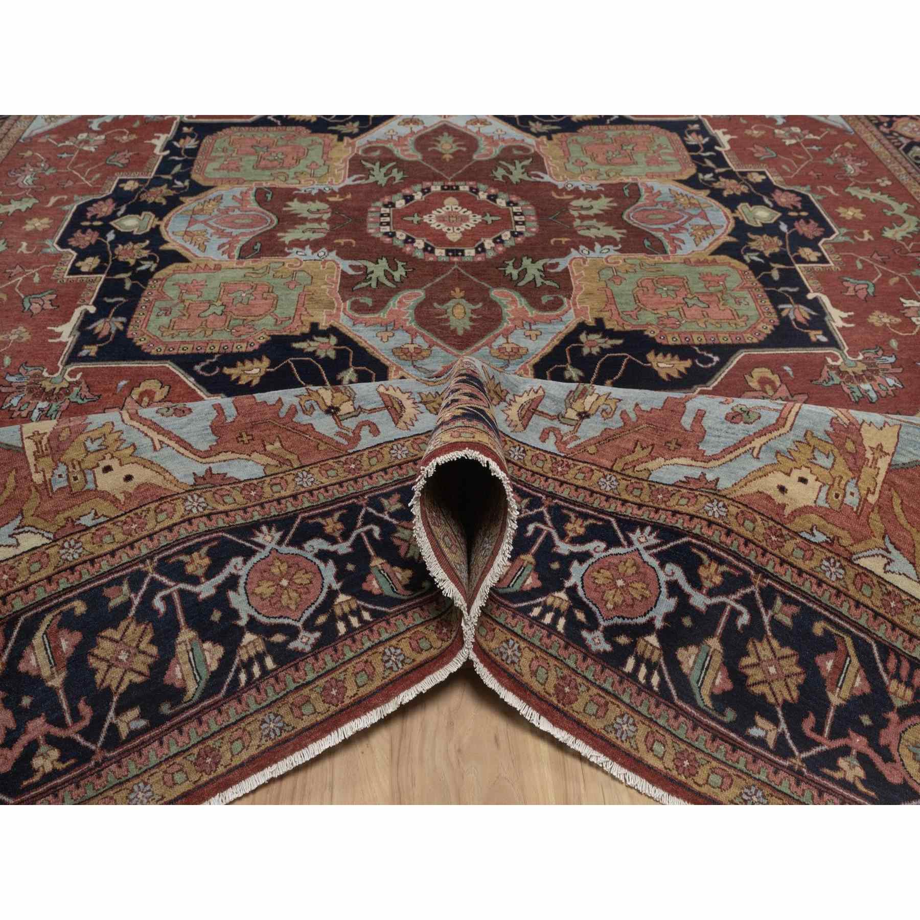 Heriz-Hand-Knotted-Rug-464115