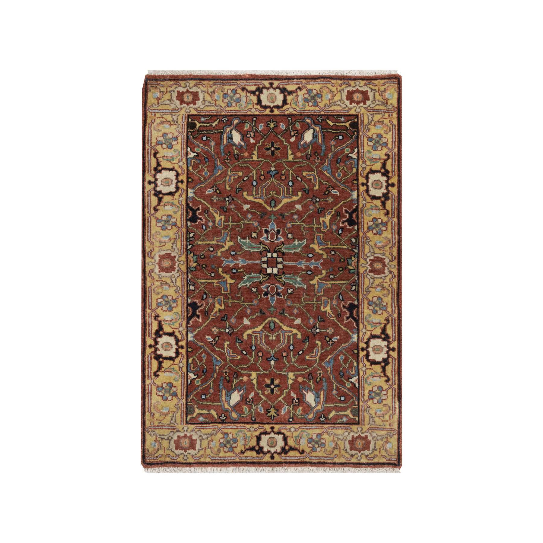 Heriz-Hand-Knotted-Rug-464120