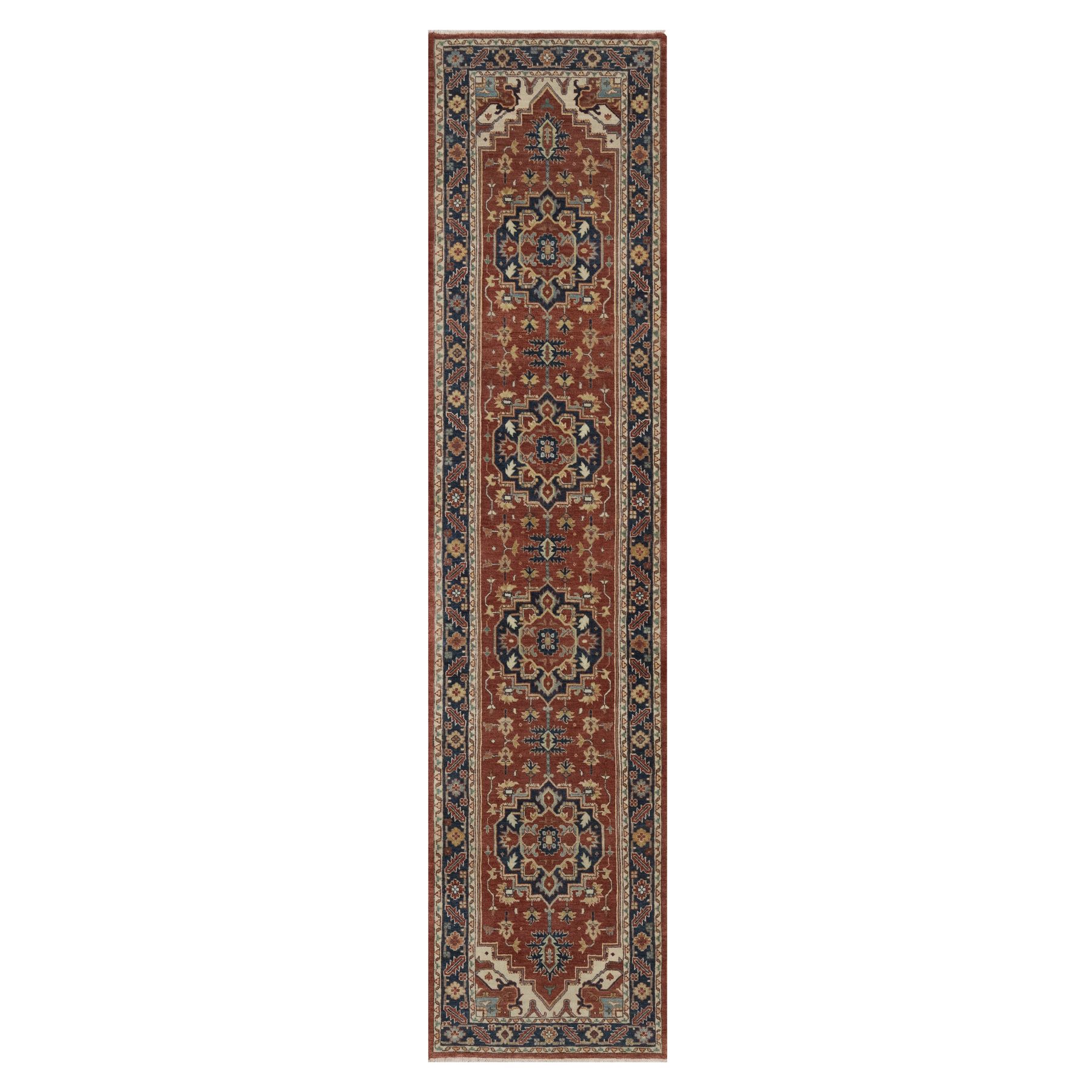 Heriz-Hand-Knotted-Rug-464125
