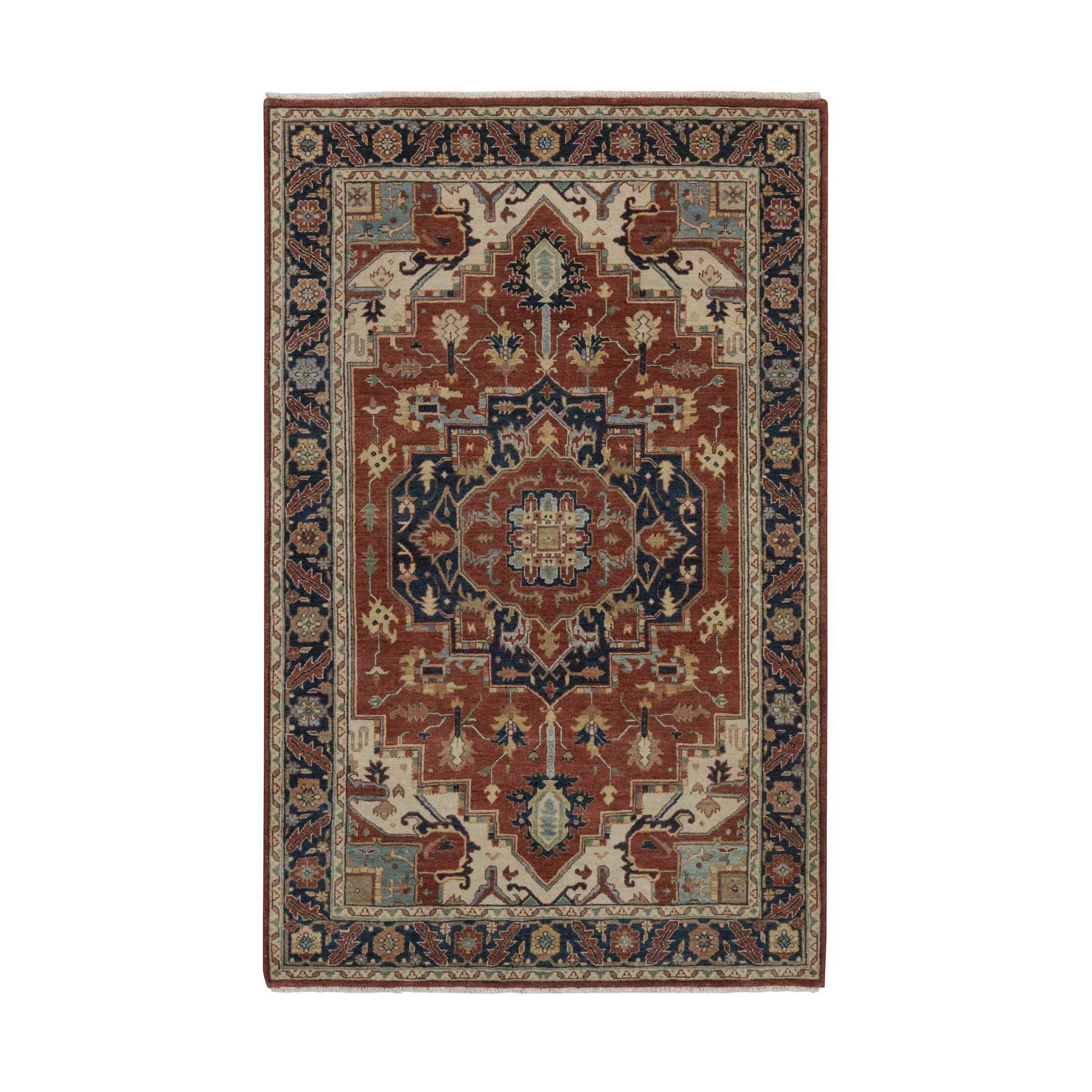 Heriz-Hand-Knotted-Rug-464130