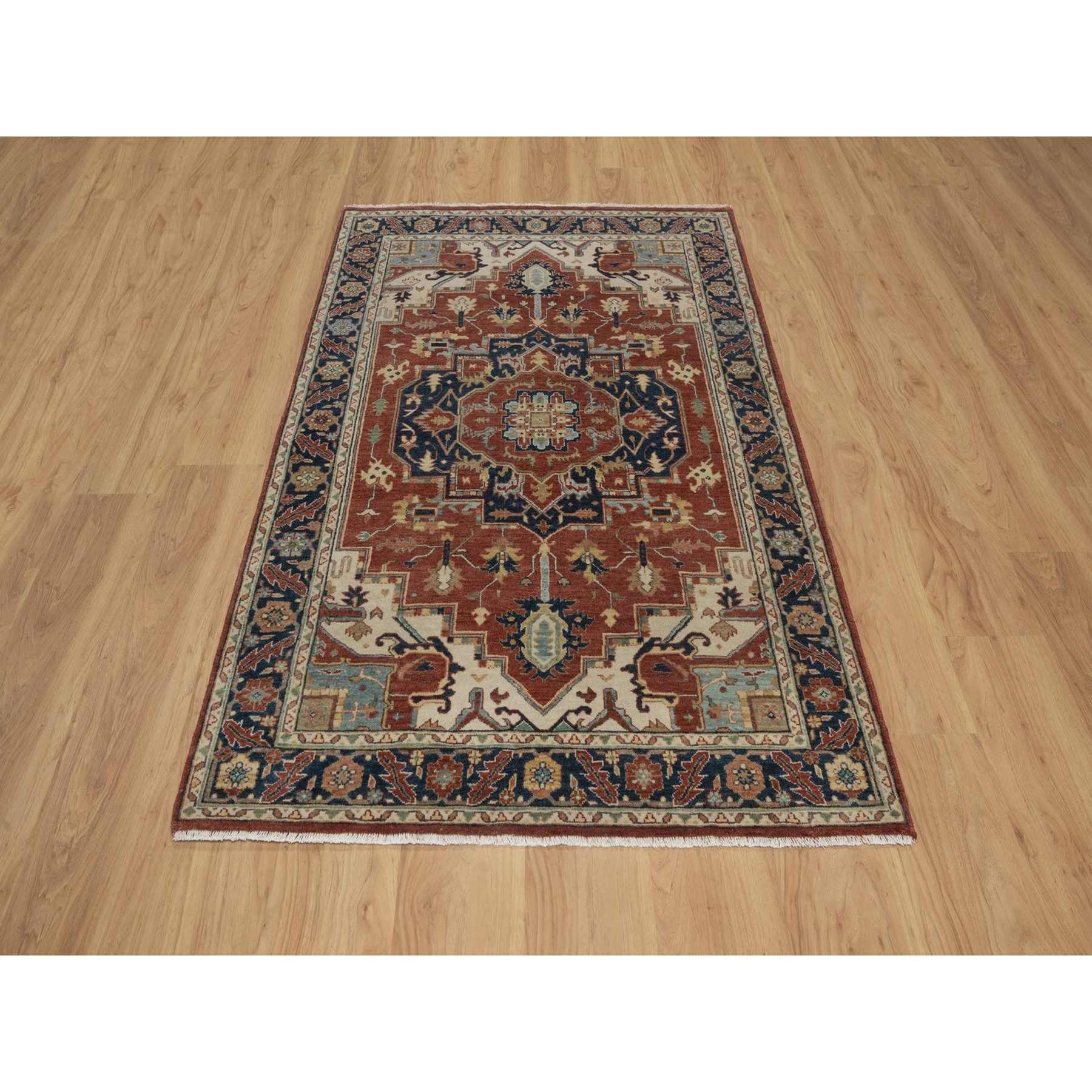 Heriz-Hand-Knotted-Rug-464130