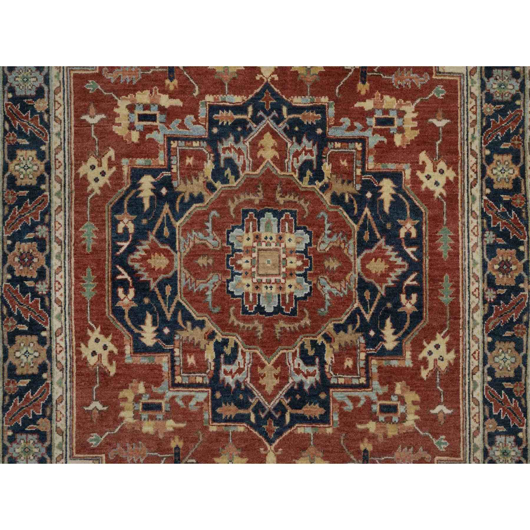 Heriz-Hand-Knotted-Rug-464130