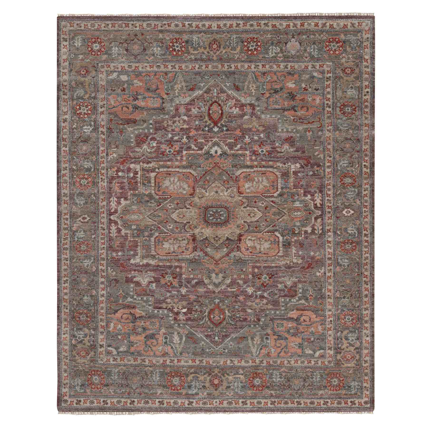 Heriz-Hand-Knotted-Rug-464415