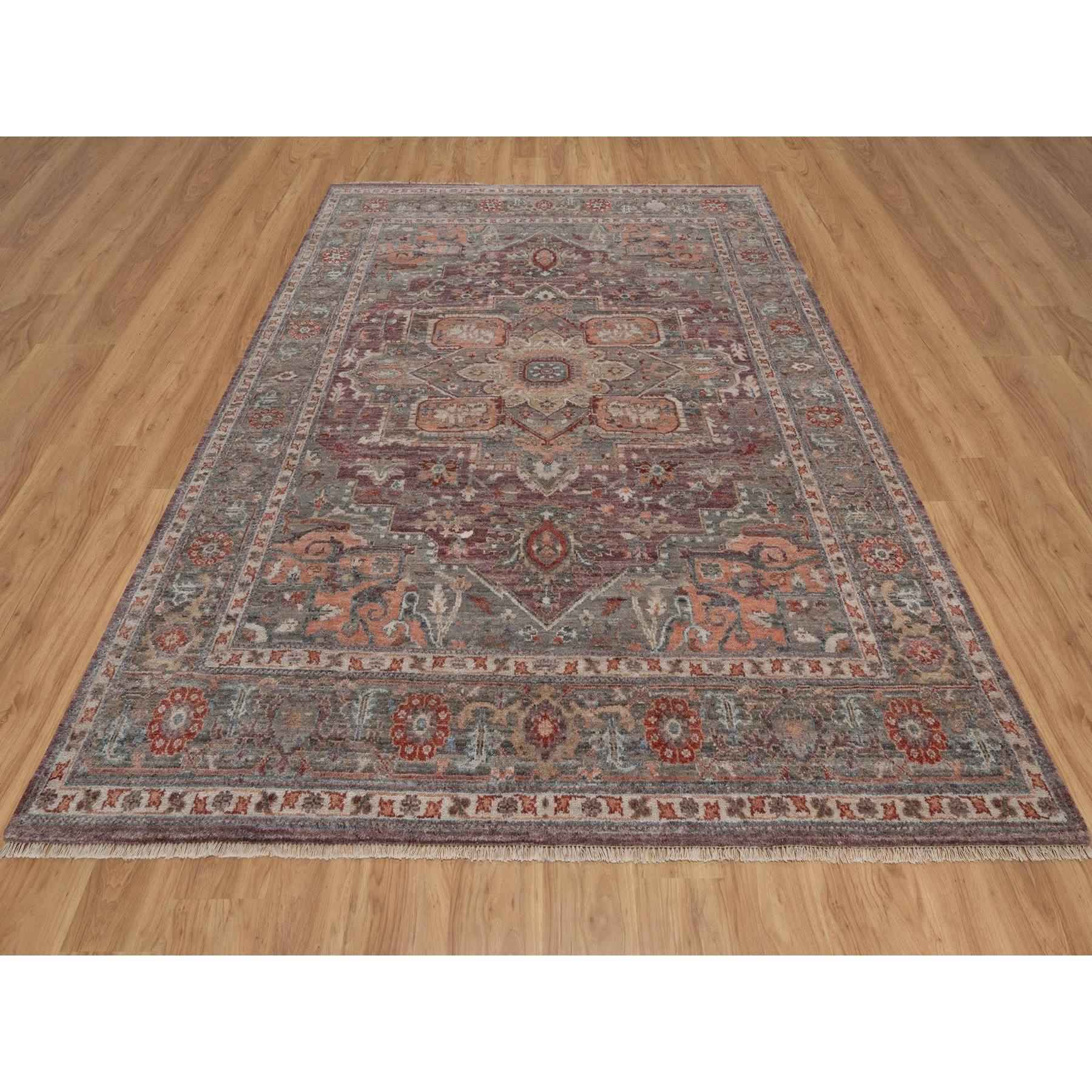 Heriz-Hand-Knotted-Rug-464415