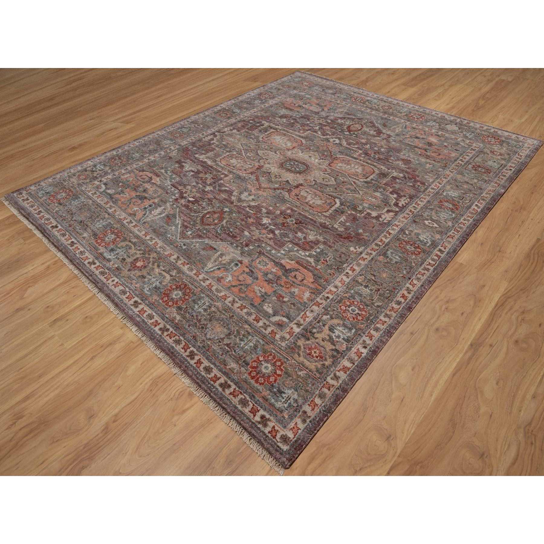 Heriz-Hand-Knotted-Rug-464415