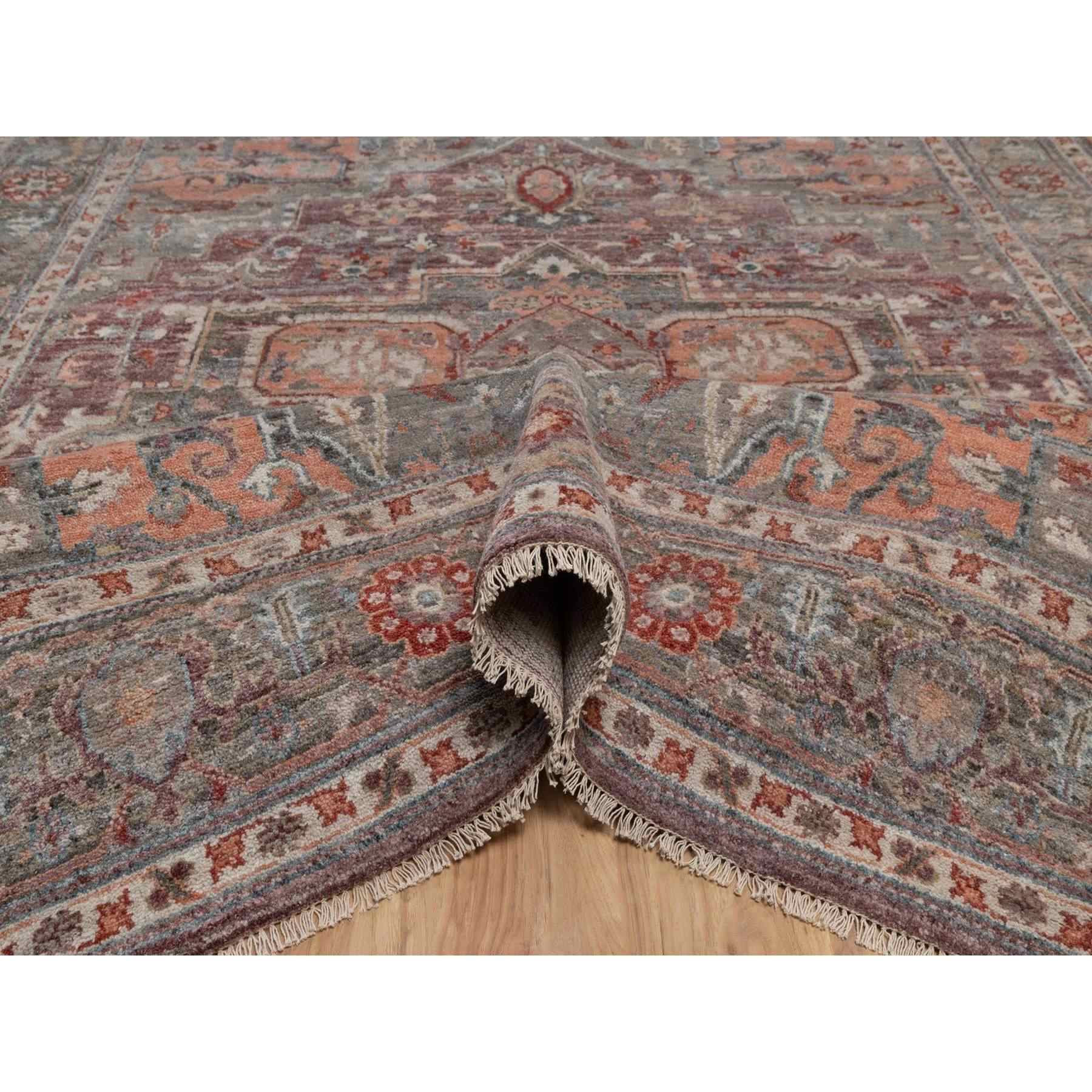 Heriz-Hand-Knotted-Rug-464415