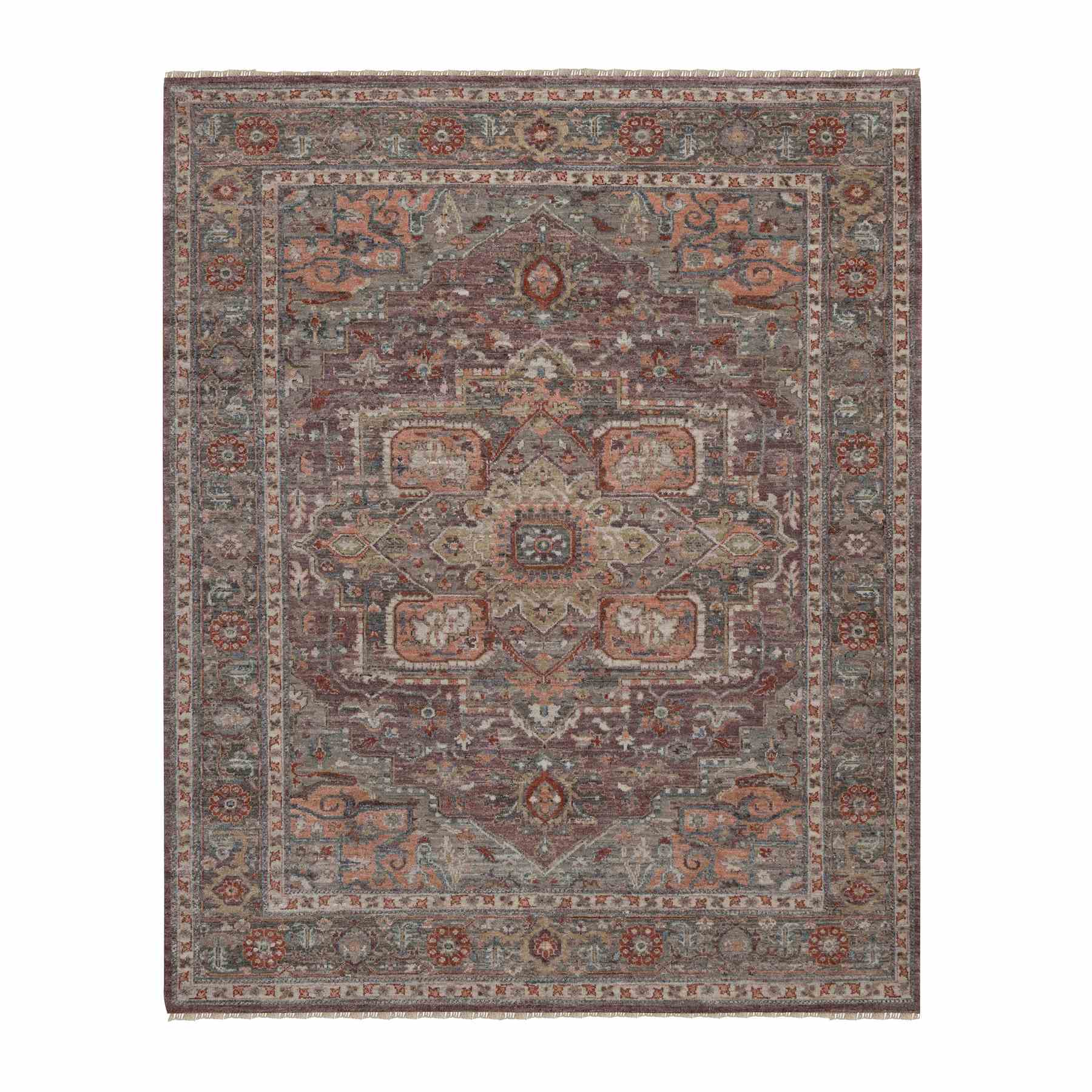 Heriz-Hand-Knotted-Rug-464480