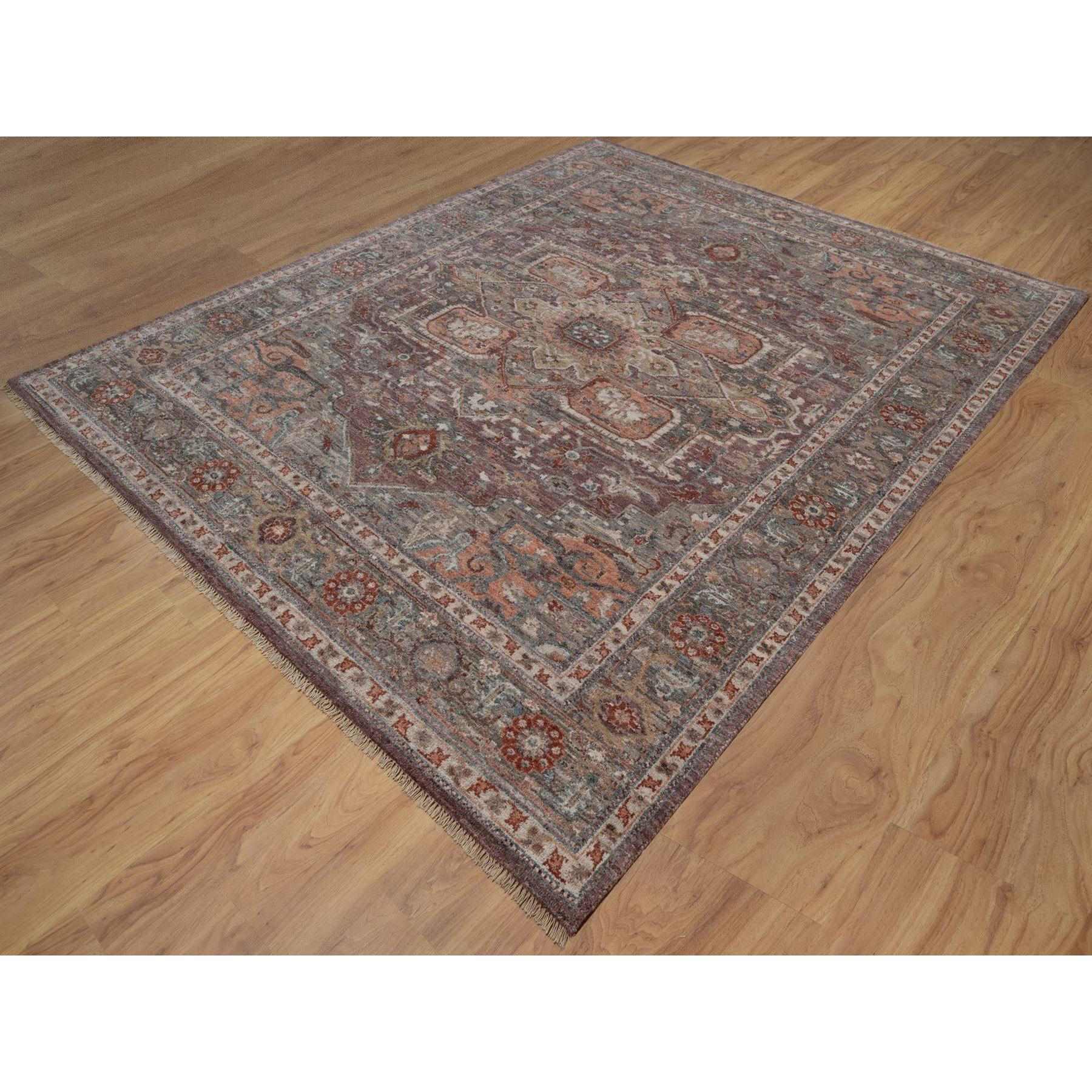 Heriz-Hand-Knotted-Rug-464480