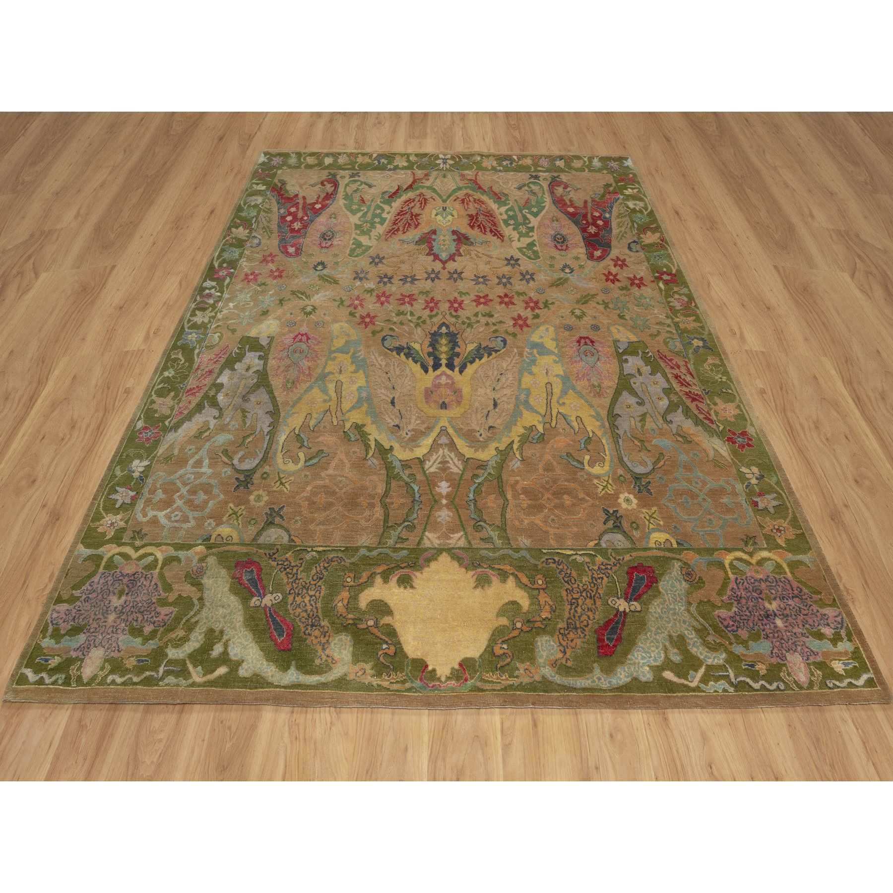 Tribal-Geometric-Hand-Knotted-Rug-463005