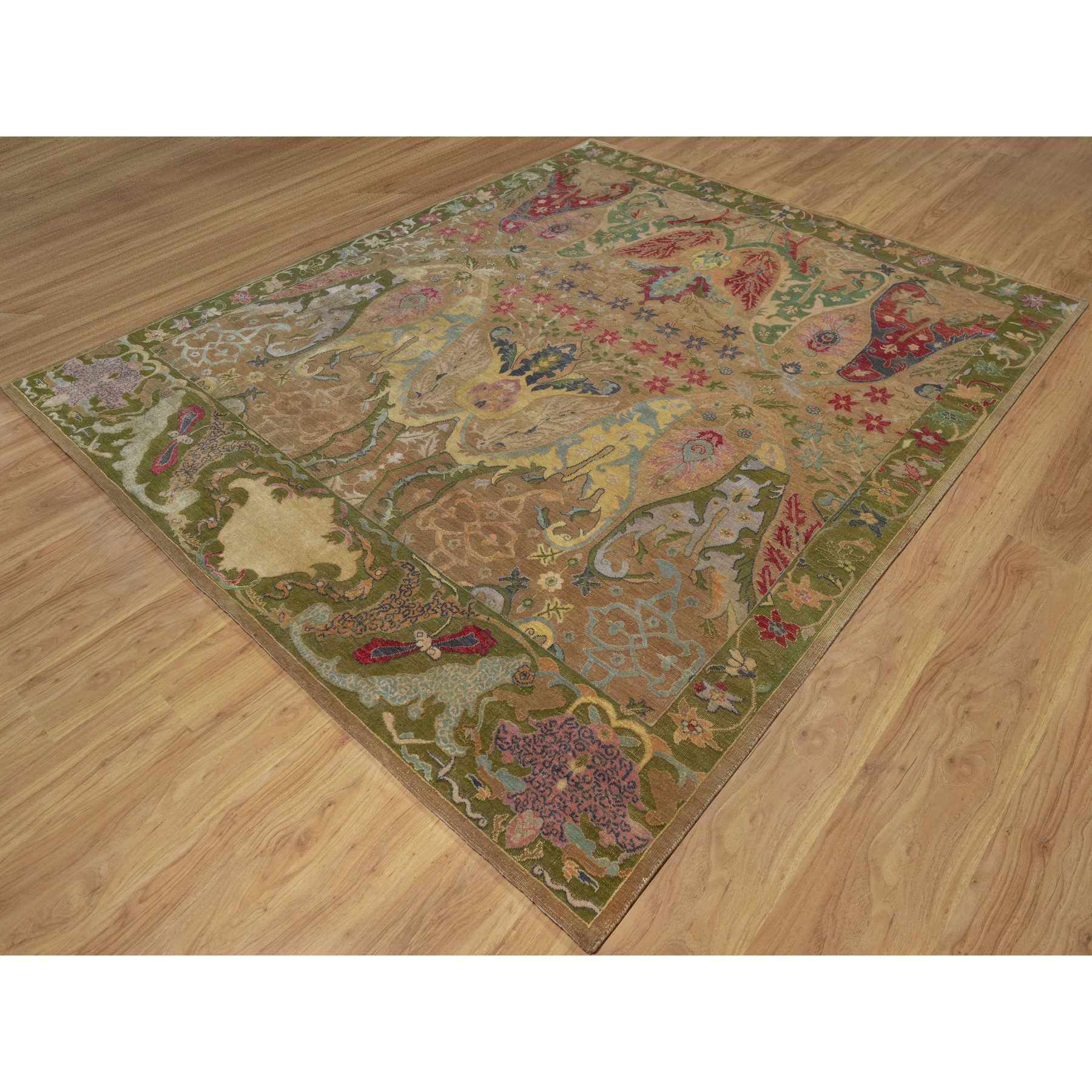 Tribal-Geometric-Hand-Knotted-Rug-463005