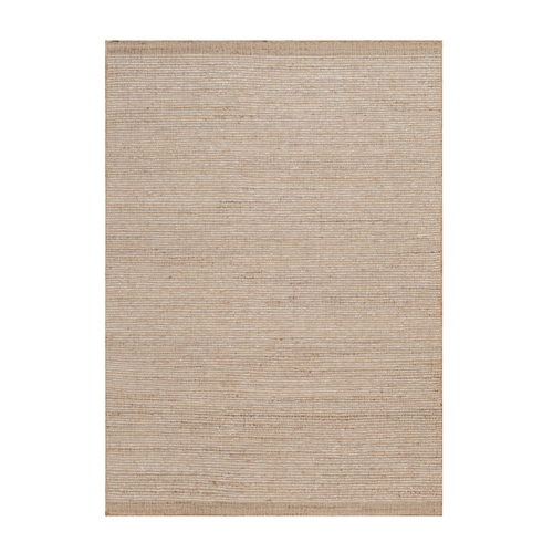 Irish Cream Brown, Flat Weave, Durie Kilim with Textured Design, Hand Woven, 100% Wool, Oriental 